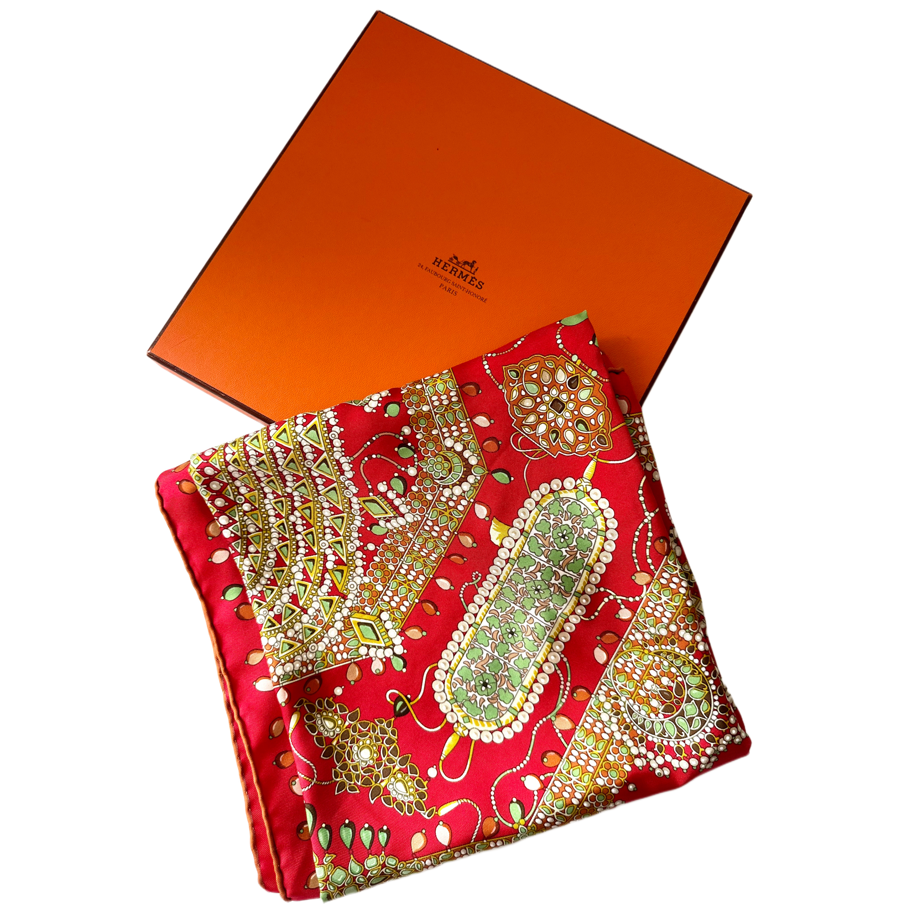 Hermes apaszka chusta z jedwabiu