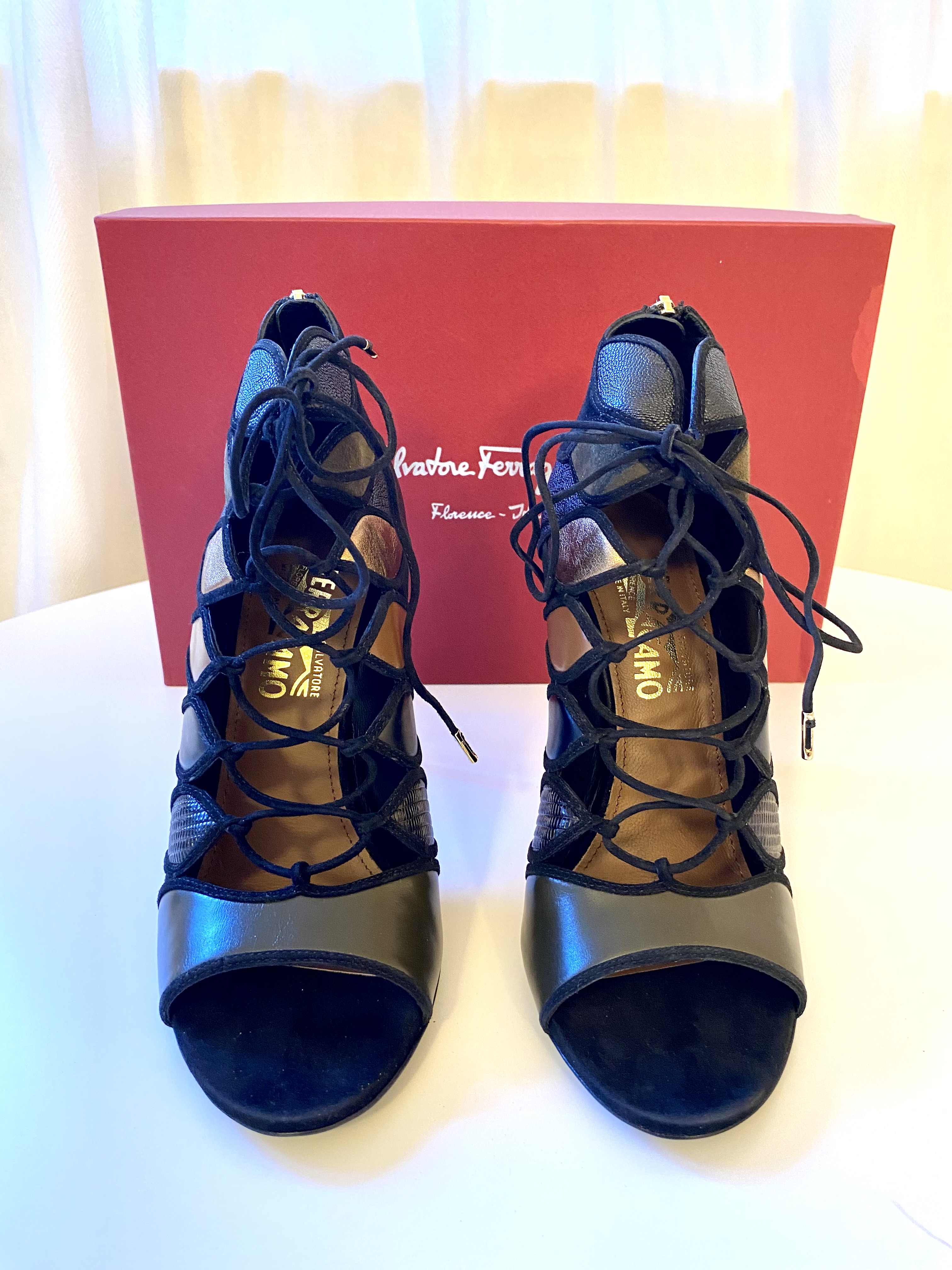 Salvatore Ferragamo szpilki 40 - obrazek 5