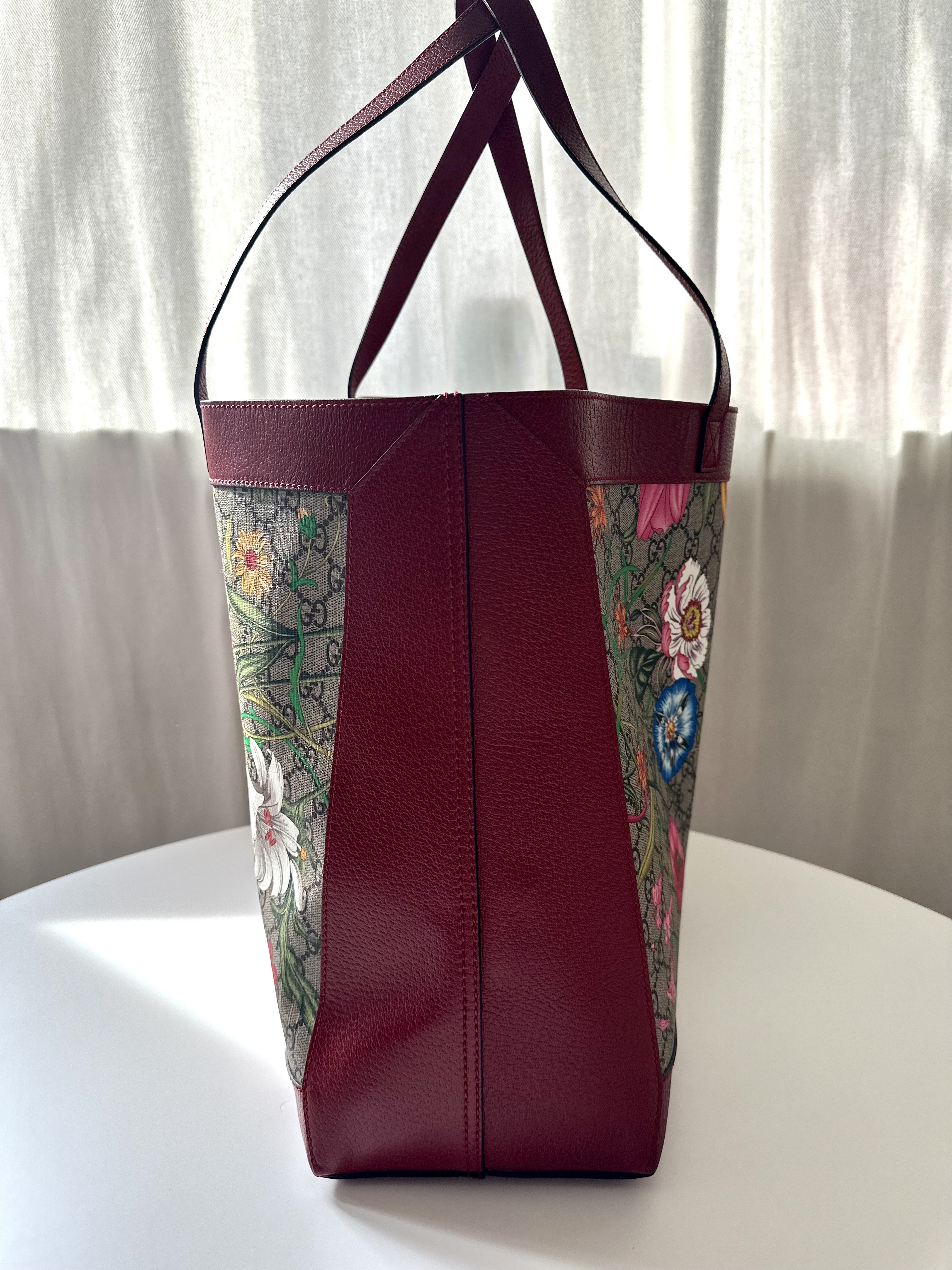 Gucci blooms tote floral torebka - obrazek 4