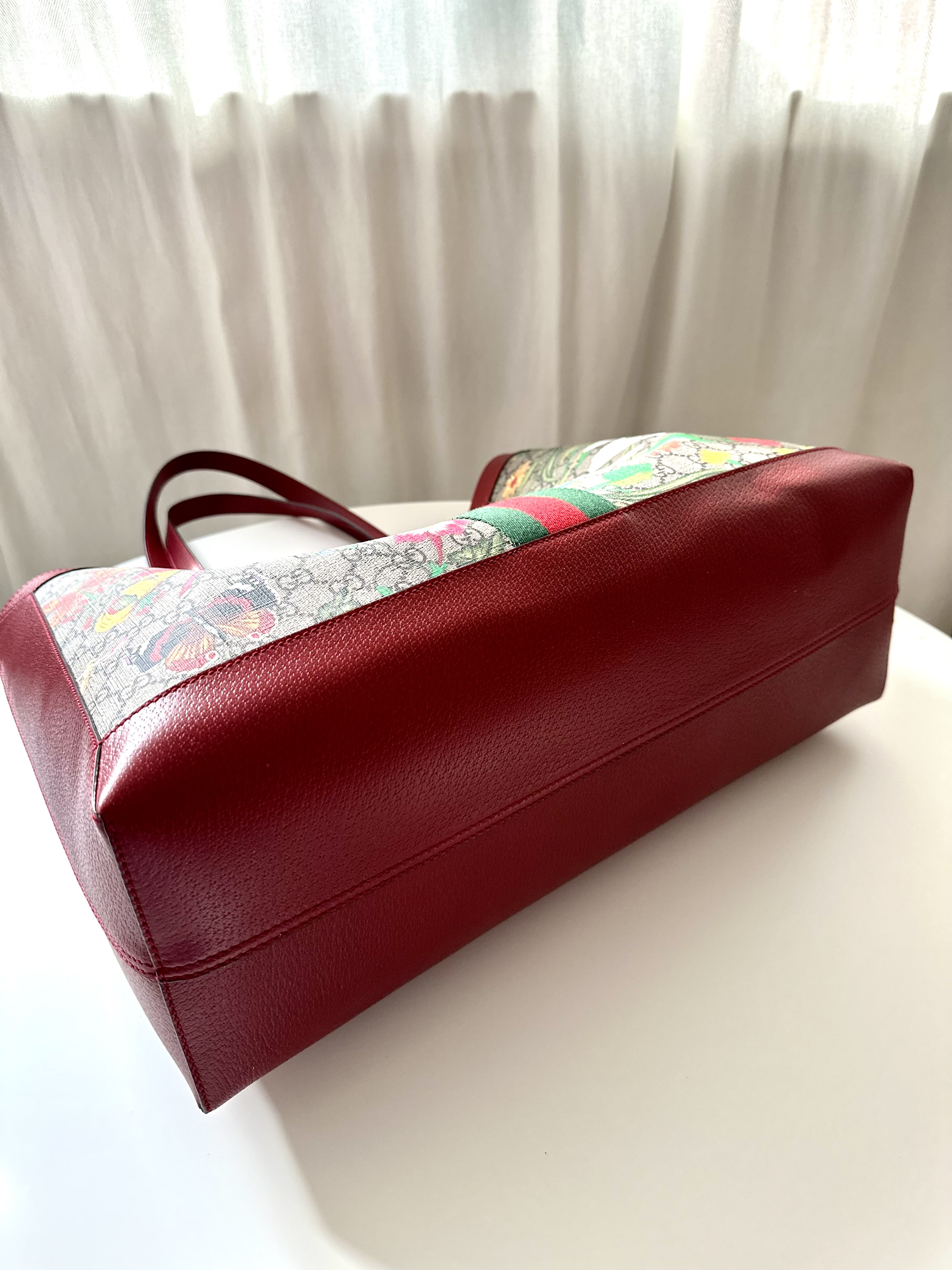 Gucci blooms tote floral torebka - obrazek 6