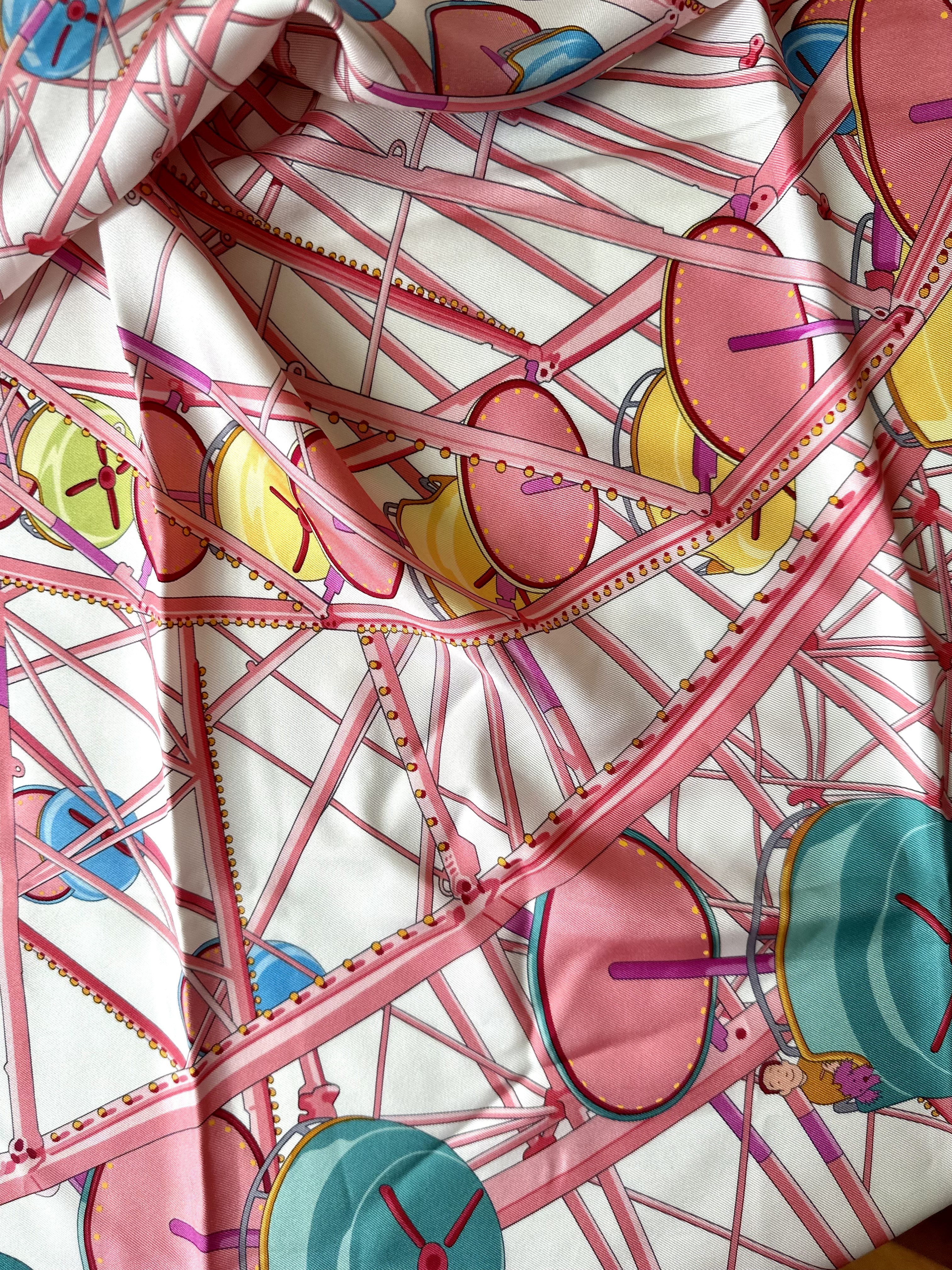 Hermes apaszka chusta z jedwabiu - obrazek 3