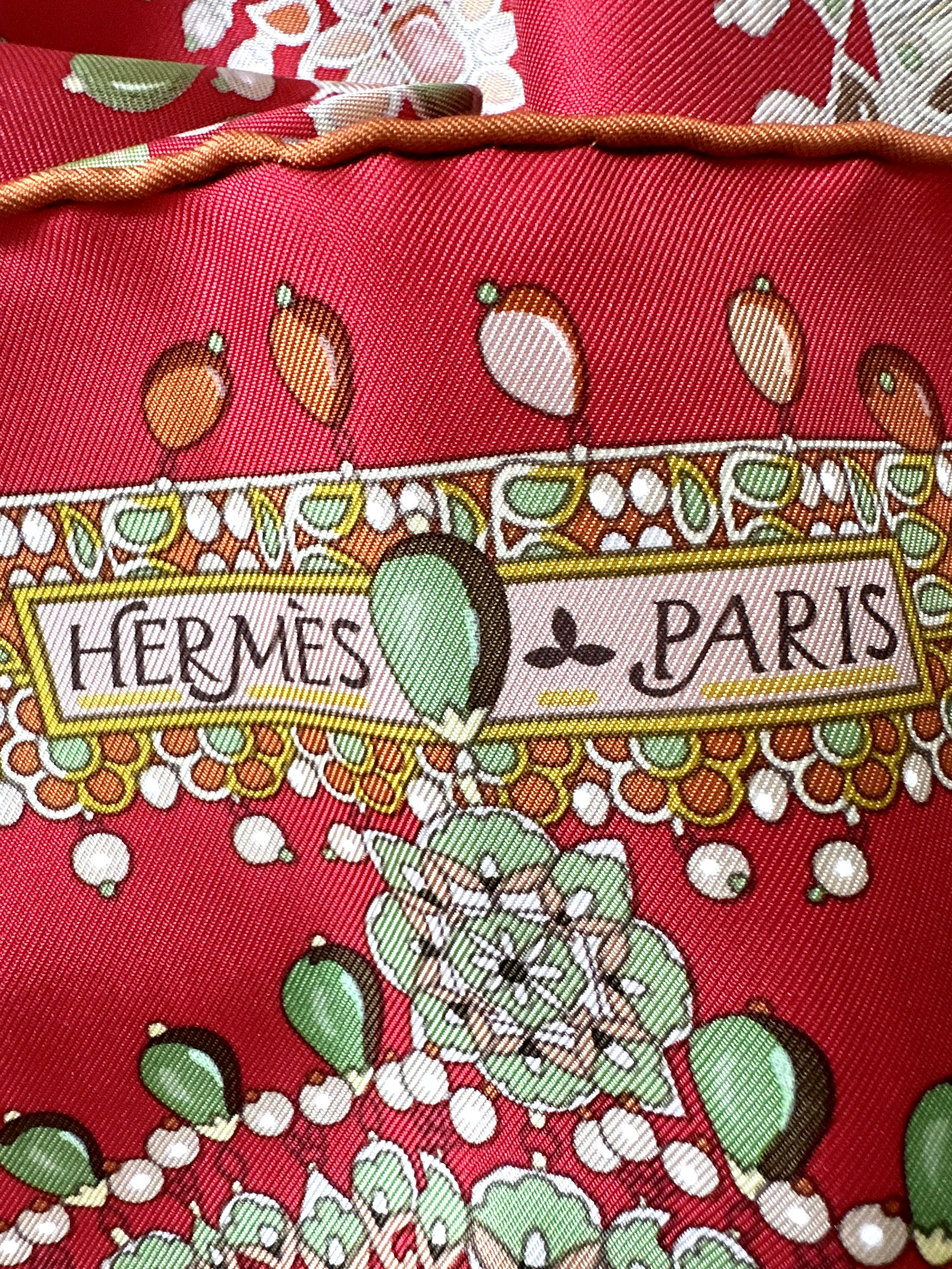 Hermes apaszka chusta z jedwabiu - obrazek 6