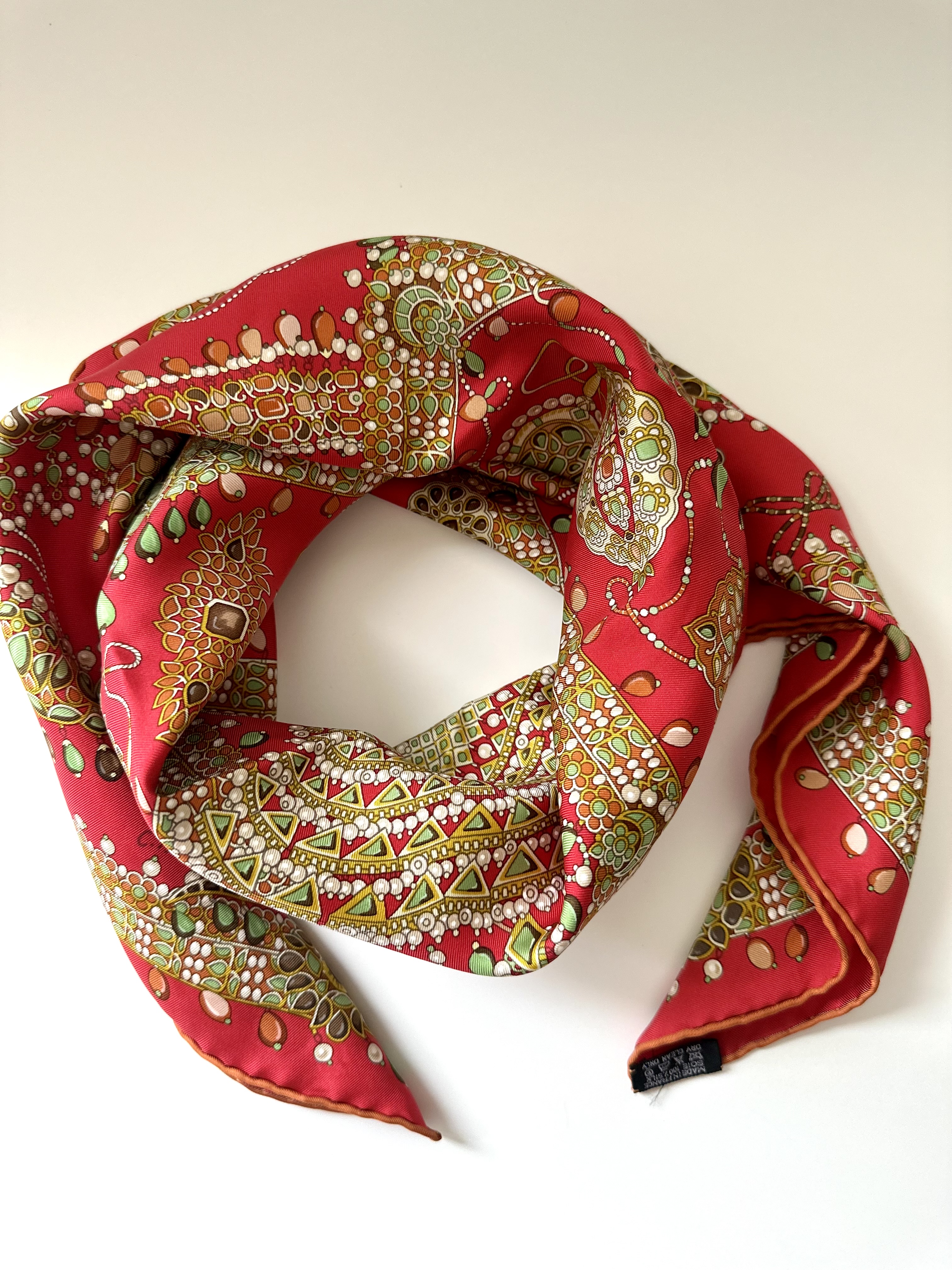 Hermes apaszka chusta z jedwabiu - obrazek 2