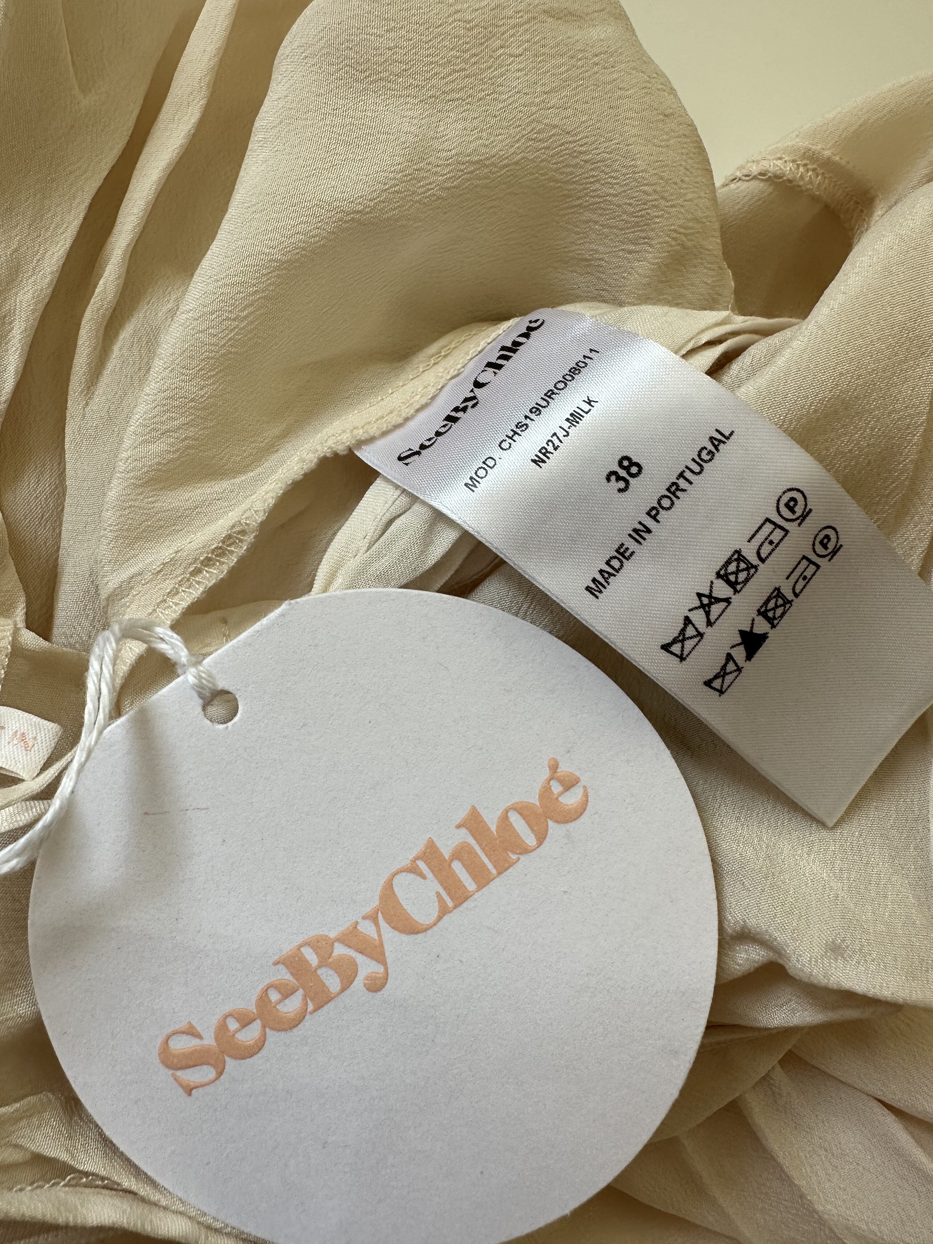 See by chloe jedwabna sukienka 38 - obrazek 3