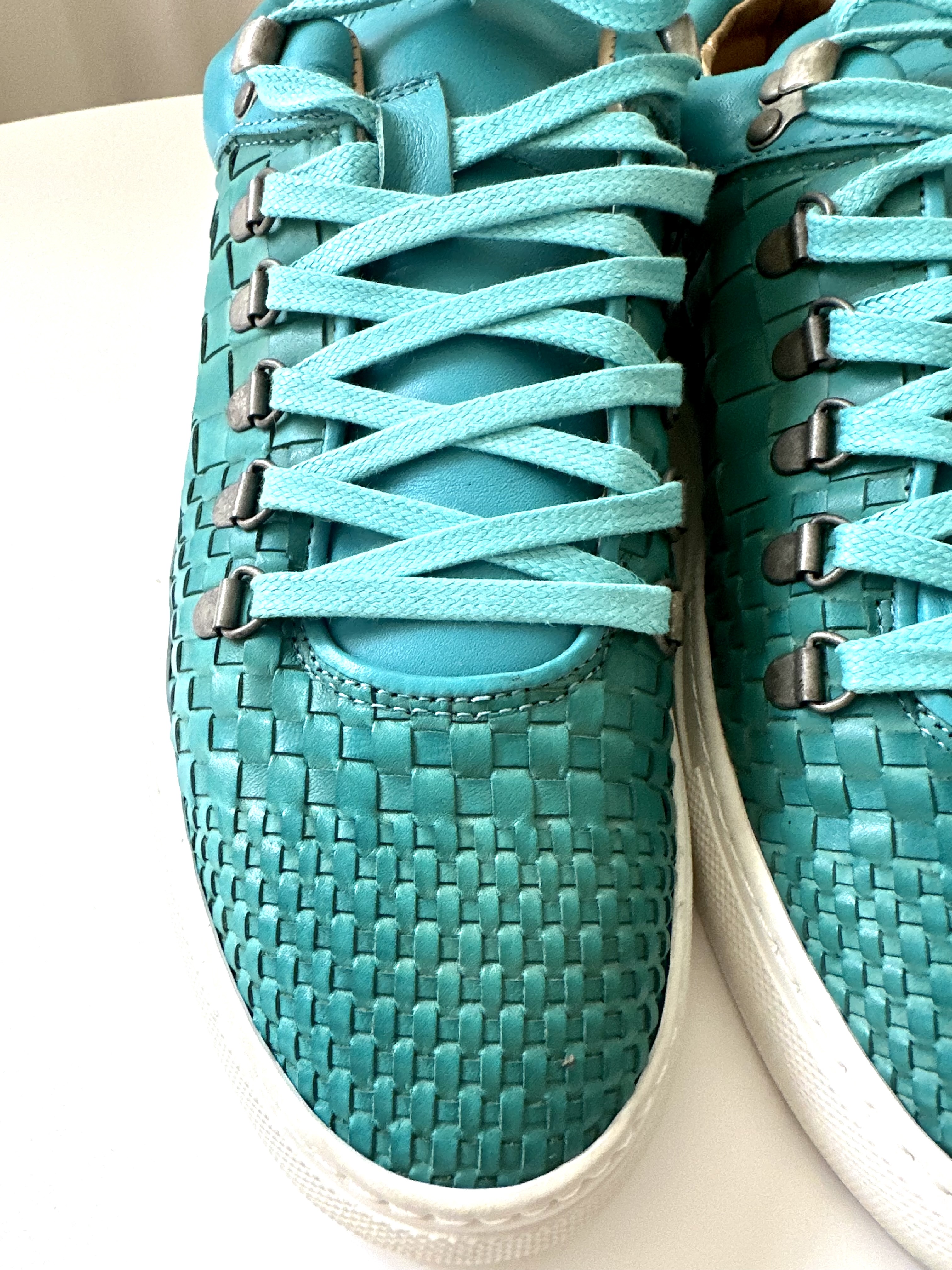 Filling Pieces turkusowe plecione buty 40 - obrazek 3