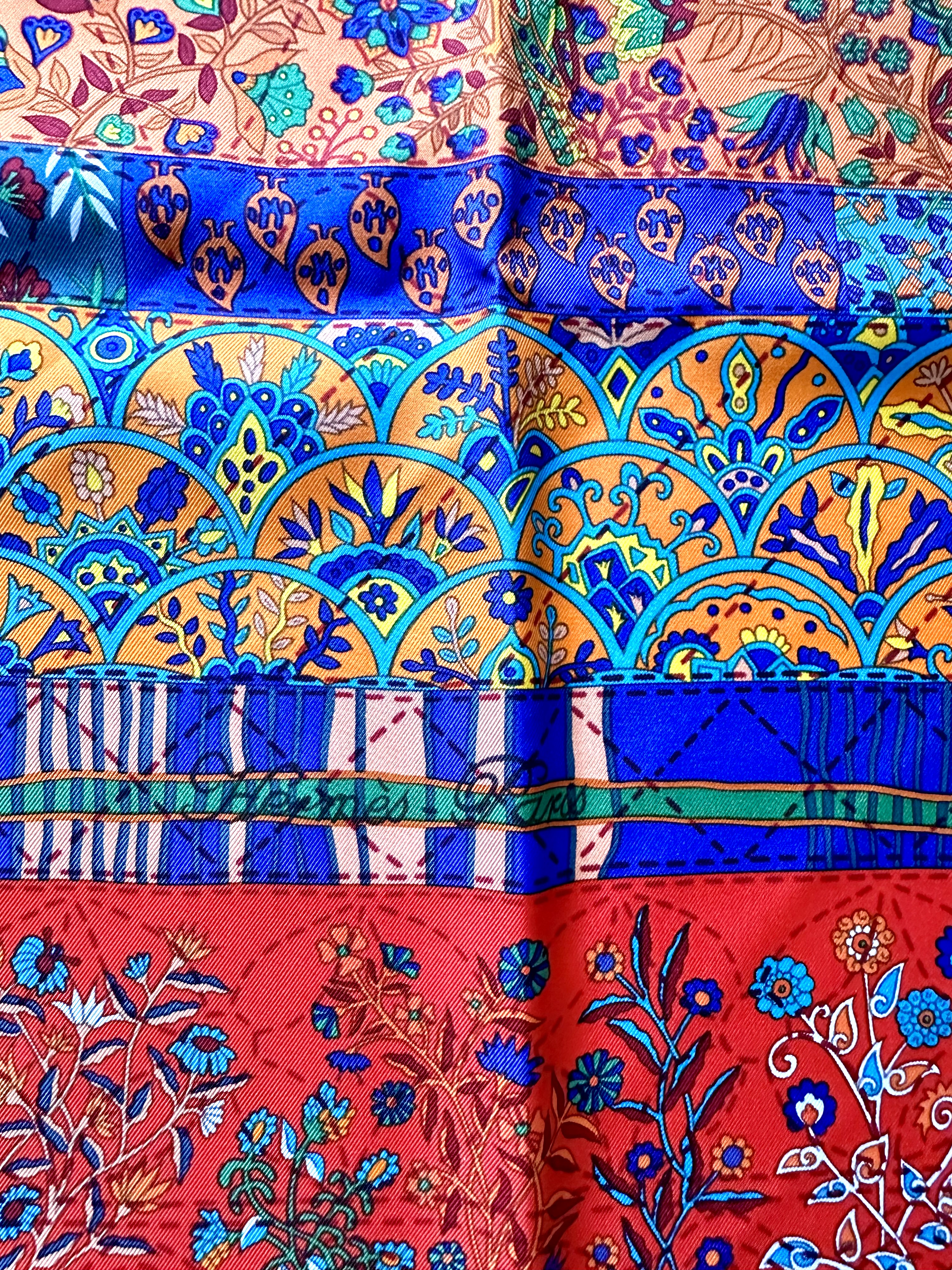 Hermes jedwabna apaszka chusta - obrazek 4