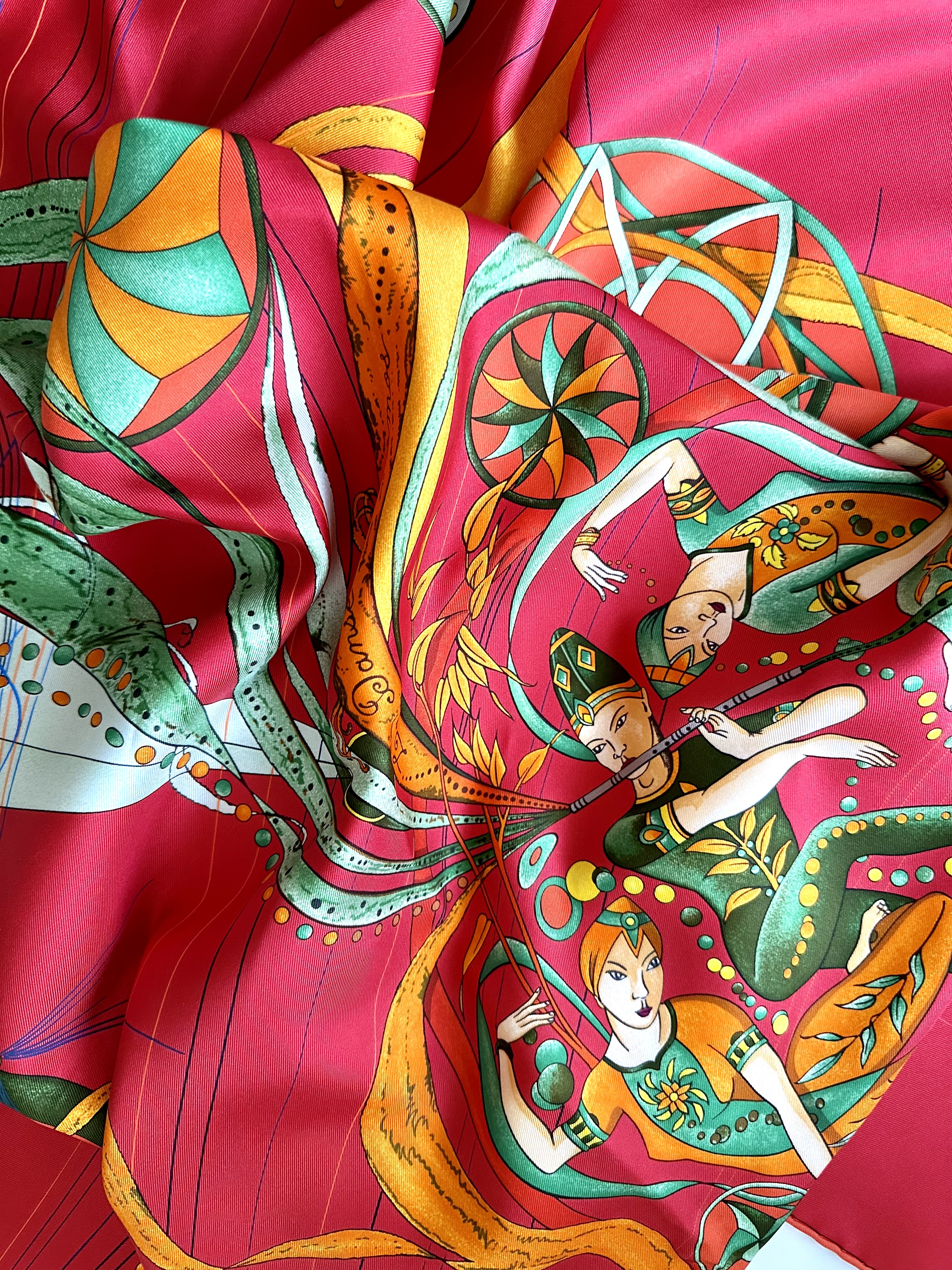 Hermes jedwabna apaszka chusta - obrazek 3