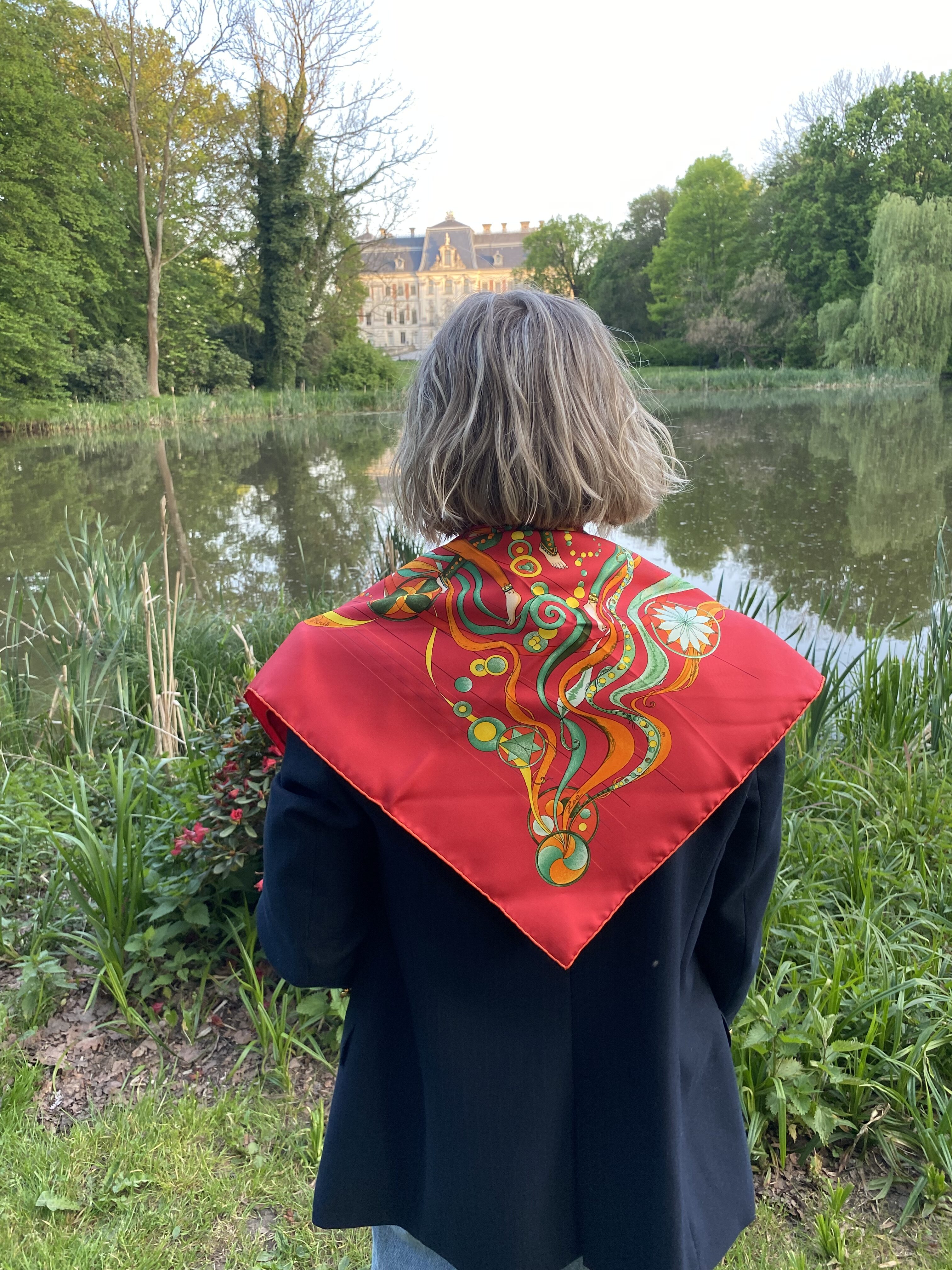 Hermes jedwabna apaszka chusta - obrazek 8