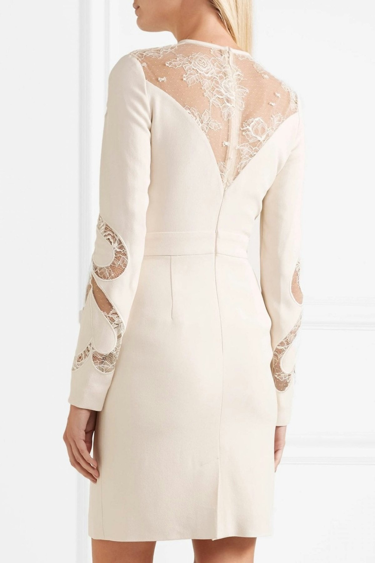 Elie Saab jedwabna kremowa sukienka 36 - obrazek 4