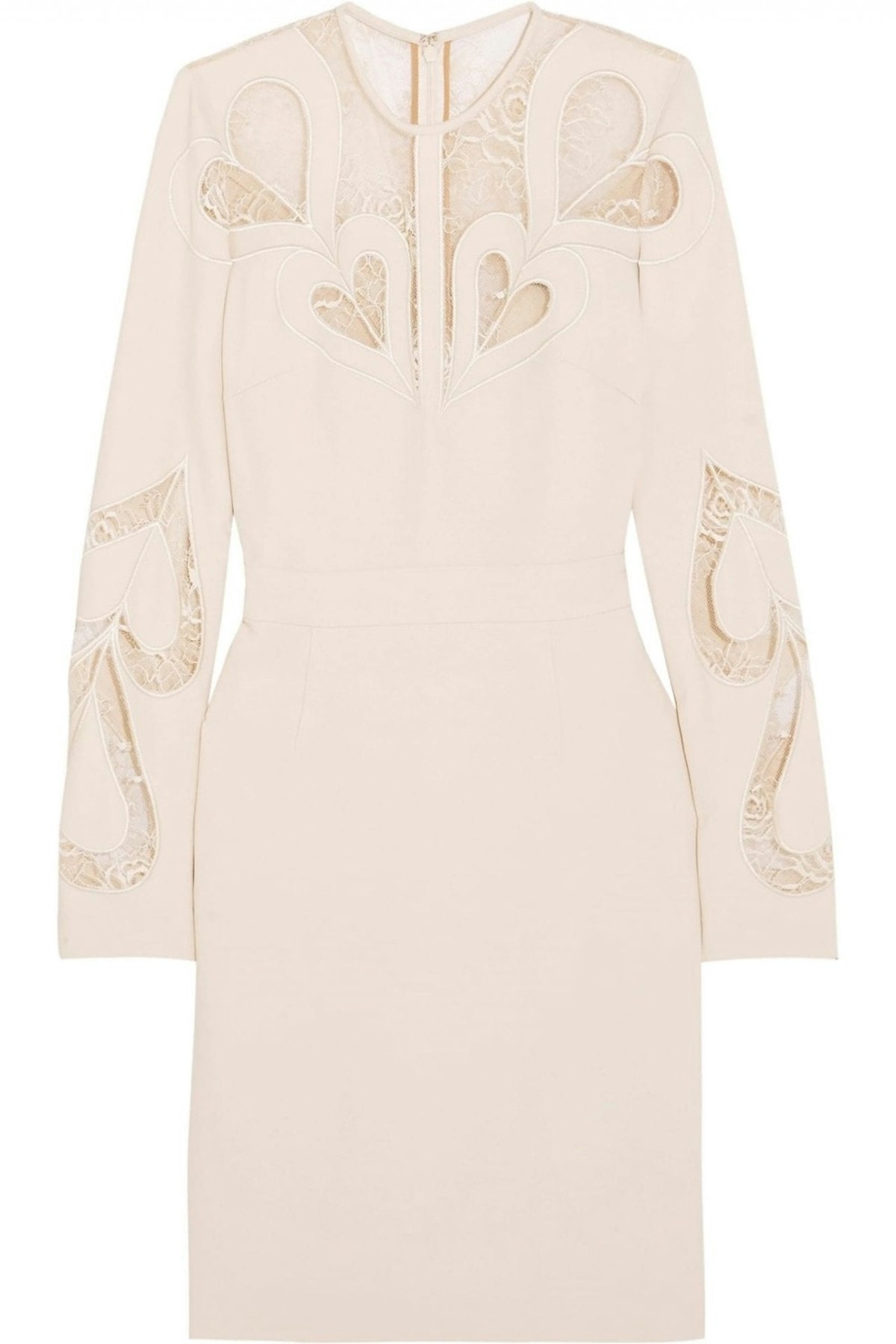 Elie Saab jedwabna kremowa sukienka 36