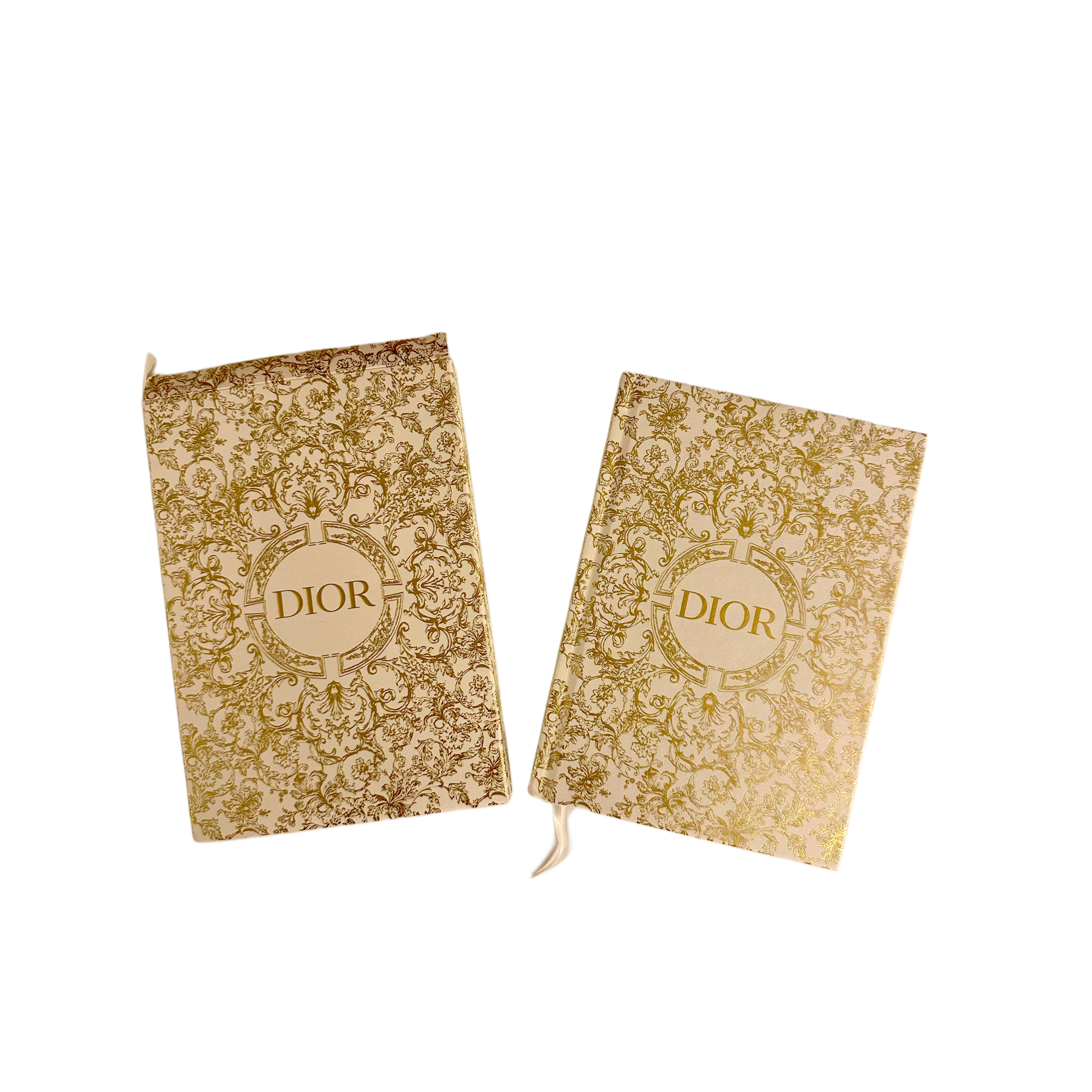 Dior biało złoty notatnik