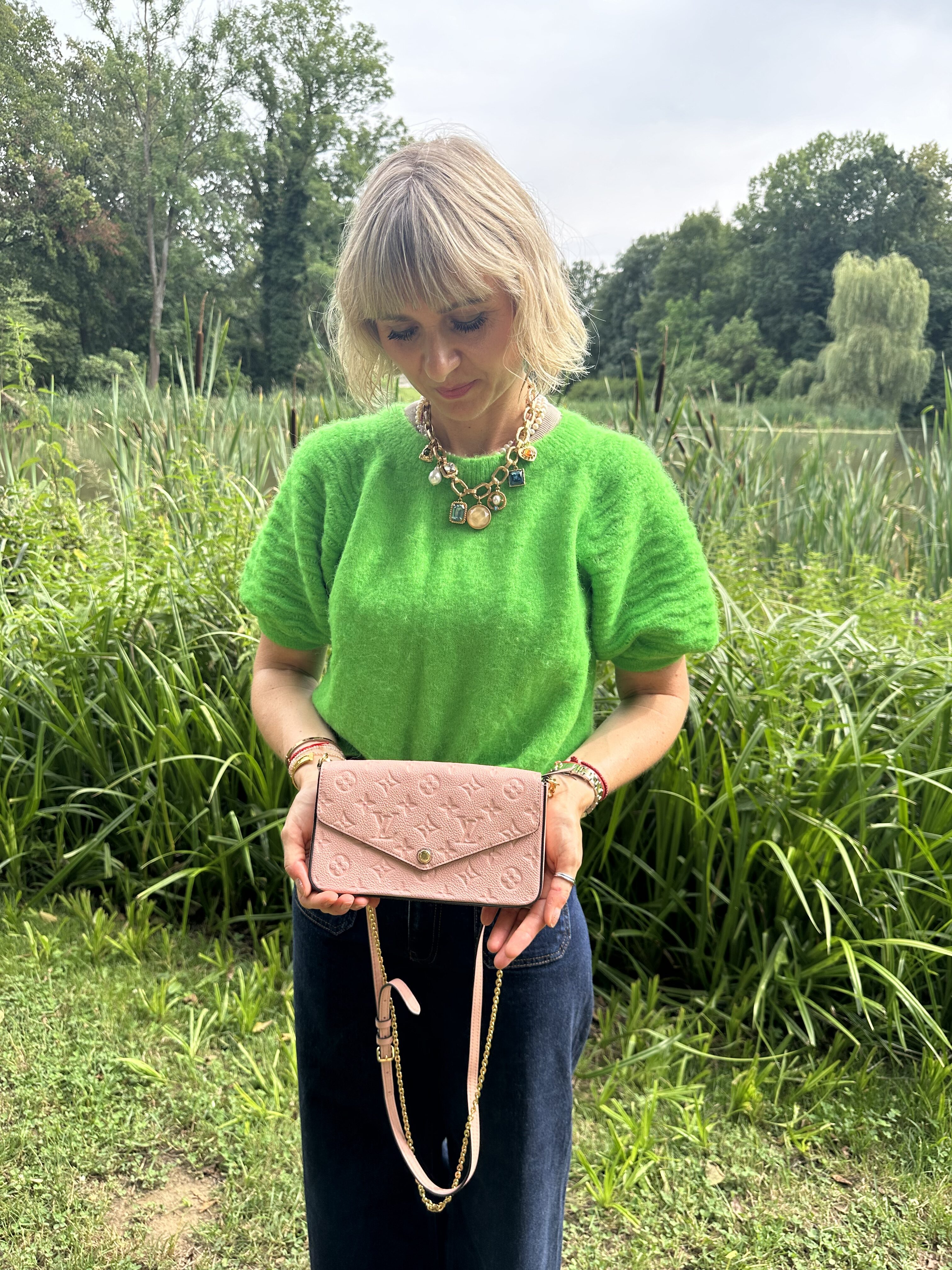 Louis Vuitton felicie empriente torebka brudny róż - obrazek 7