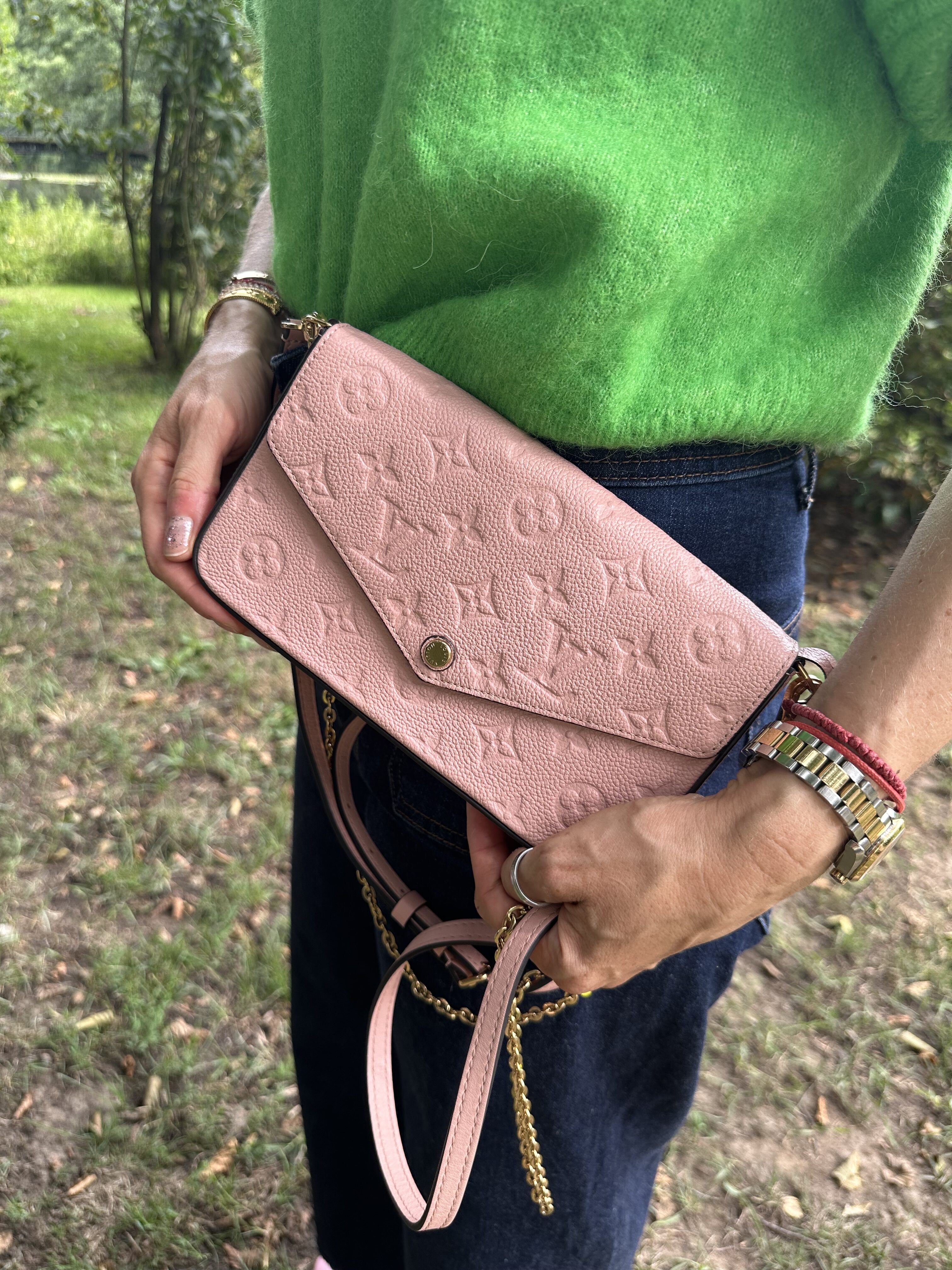 Louis Vuitton felicie empriente torebka brudny róż - obrazek 6