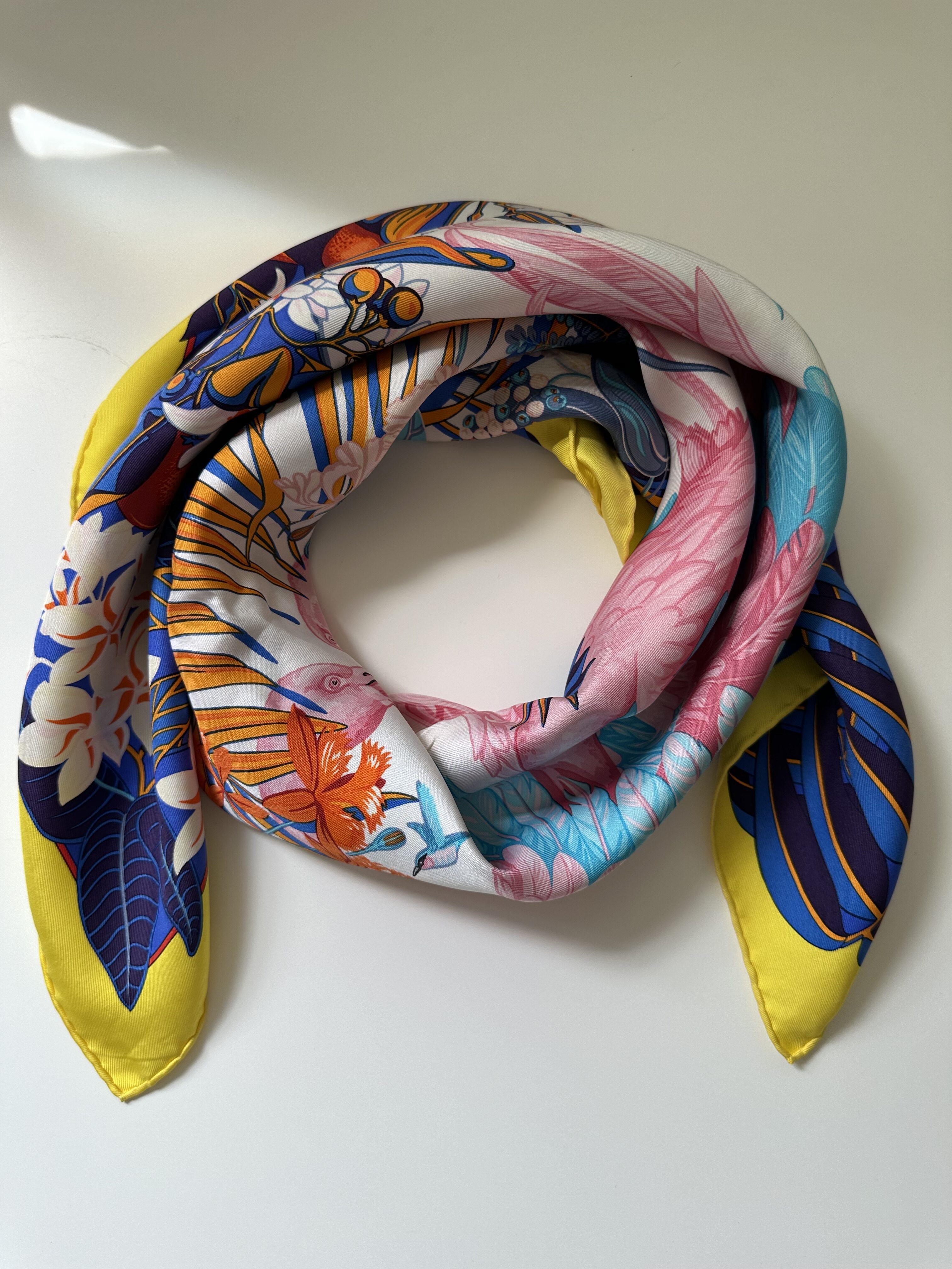 Hermes apaszka chusta z jedwabiu - obrazek 3