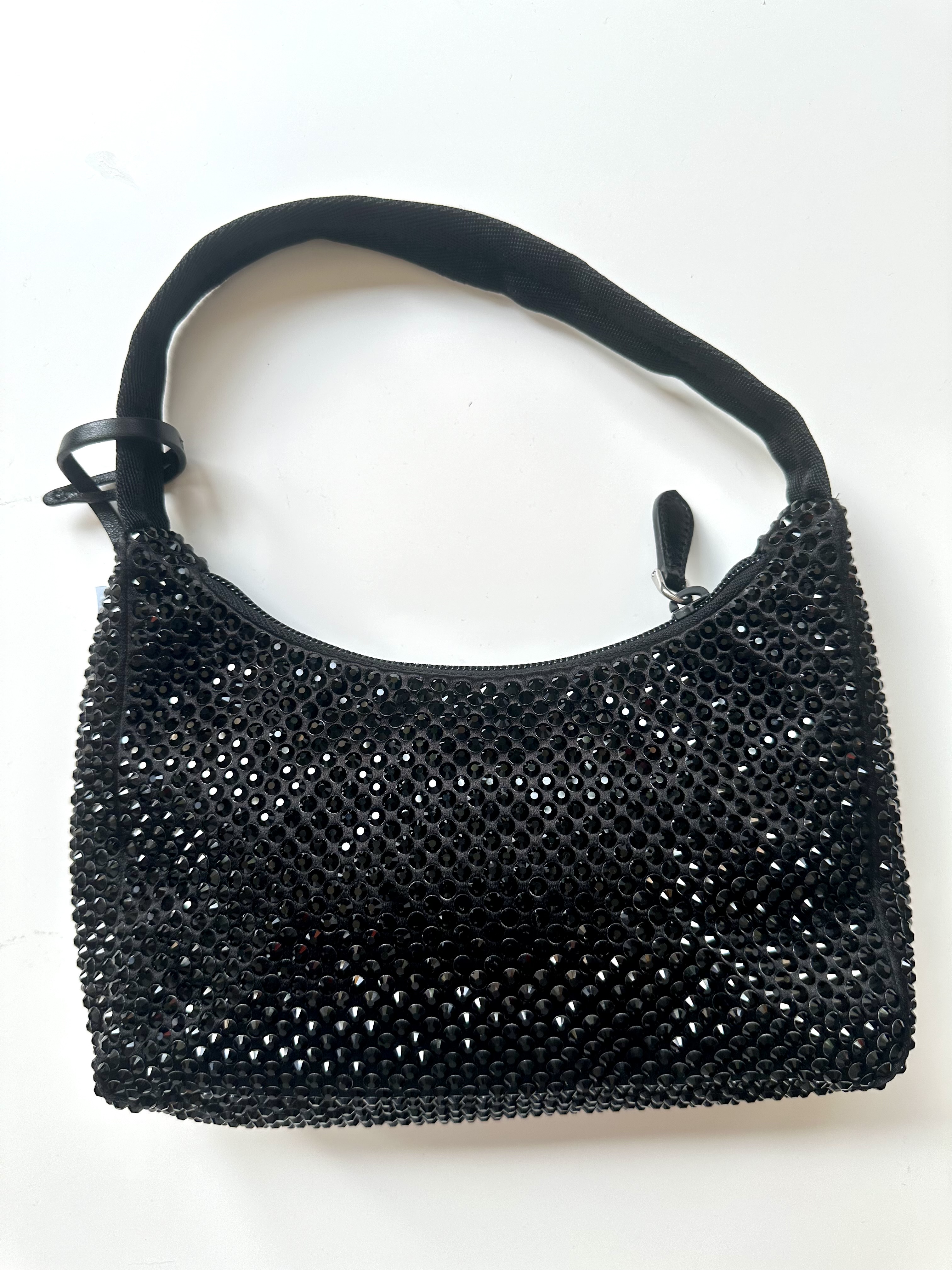 Prada Crystal embellished satin tote Red-Edition torebka - obrazek 2