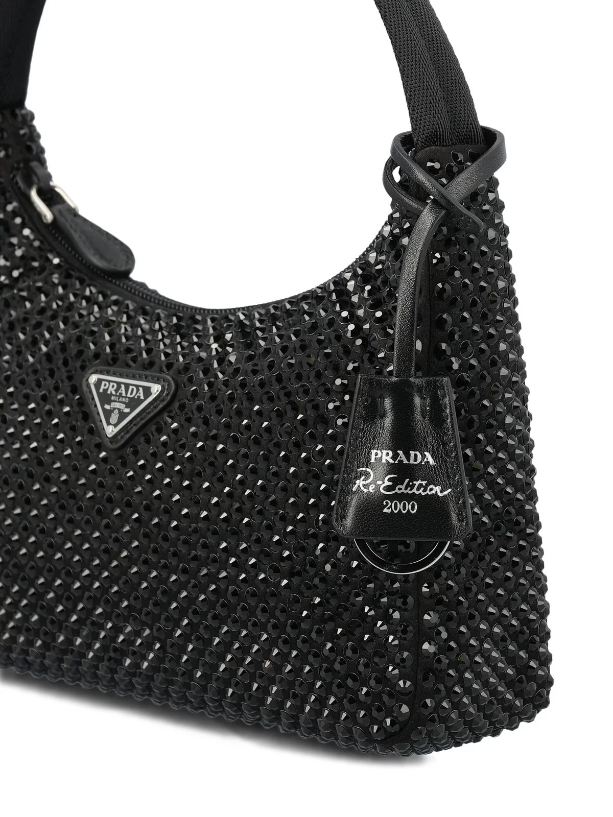 Prada Crystal embellished satin tote Red-Edition torebka - obrazek 8