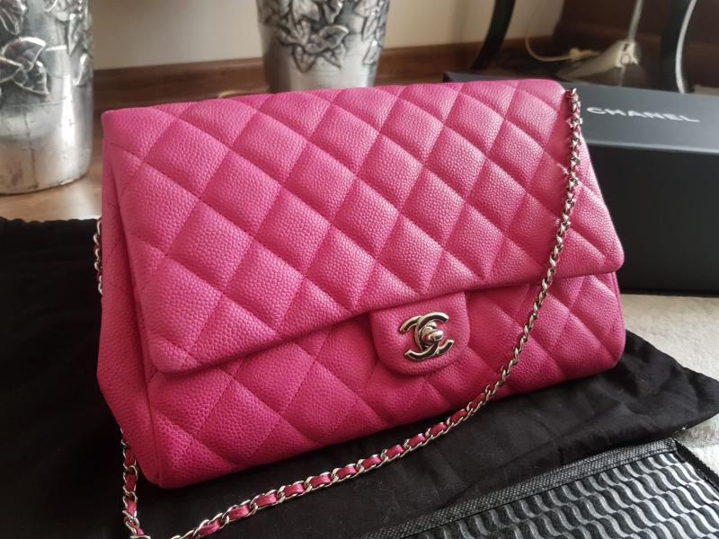 Chanel caviar klasyczna torebka - obrazek 10