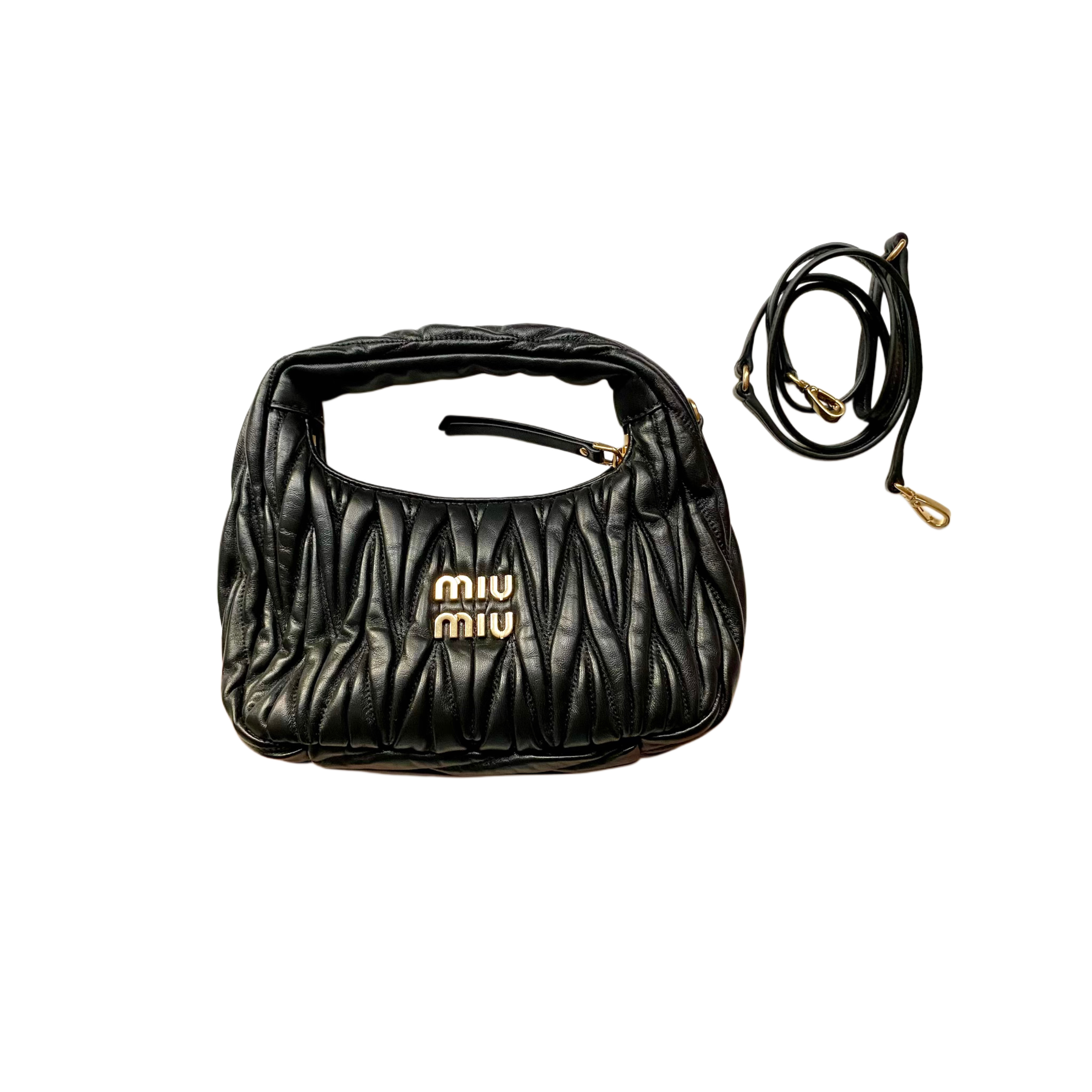 Miu miu Wander matelassé nappa leather