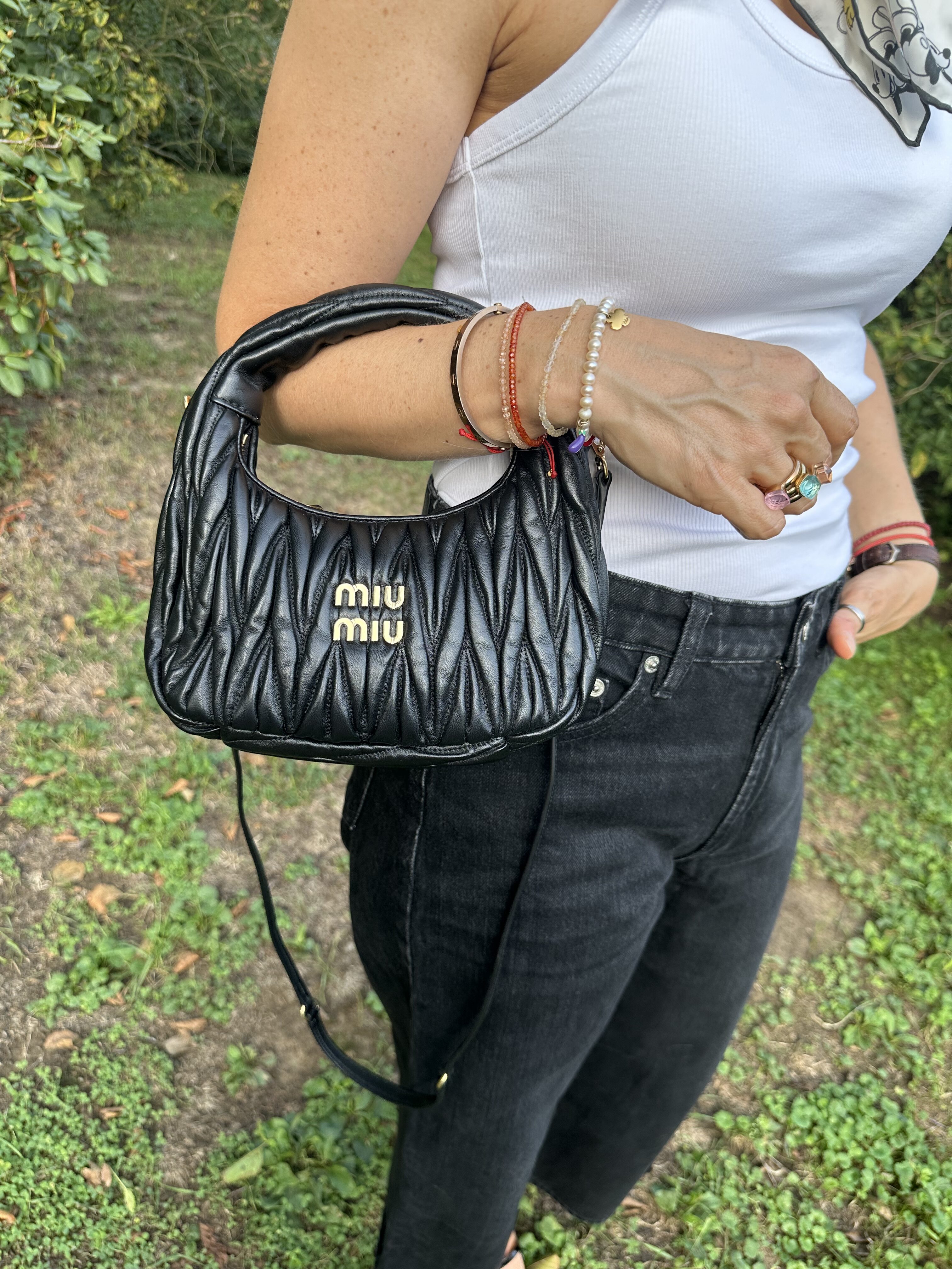 Miu miu Wander matelassé nappa leather - obrazek 7