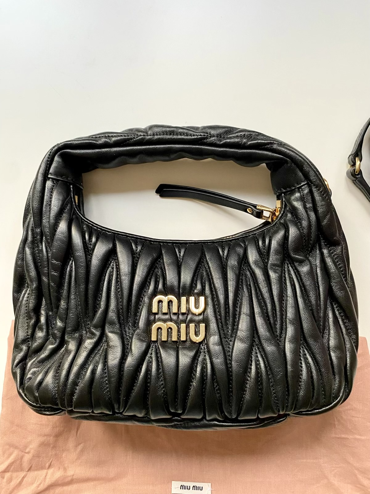 Miu miu Wander matelassé nappa leather - obrazek 3