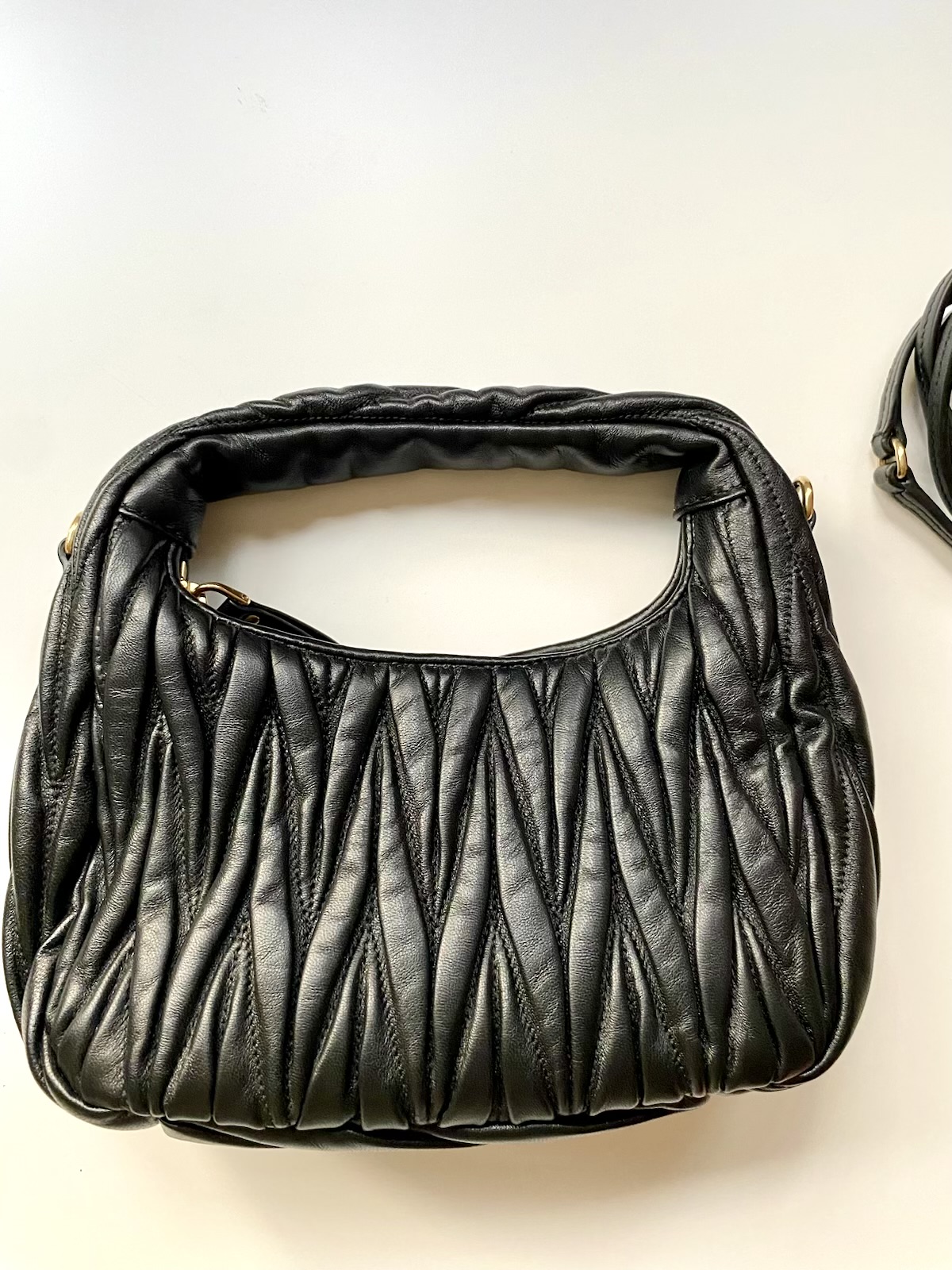 Miu miu Wander matelassé nappa leather - obrazek 5