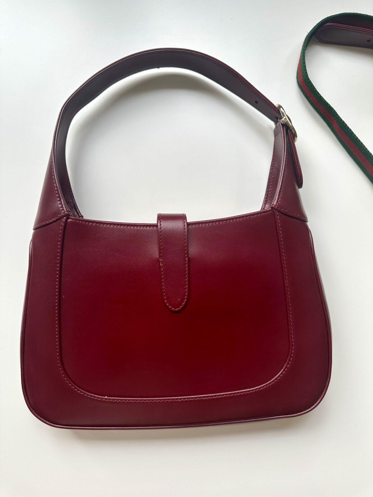 Gucci Jackie 1961 medium bordowa nowa torebka - obrazek 4