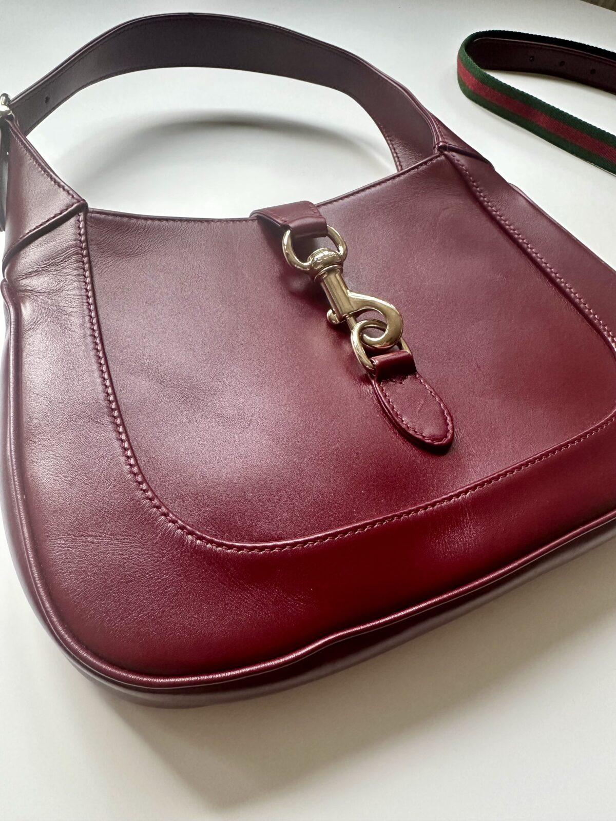 Gucci Jackie 1961 medium bordowa nowa torebka - obrazek 2