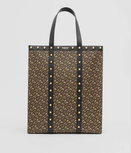 Burberry canvas duża brązowa torebka