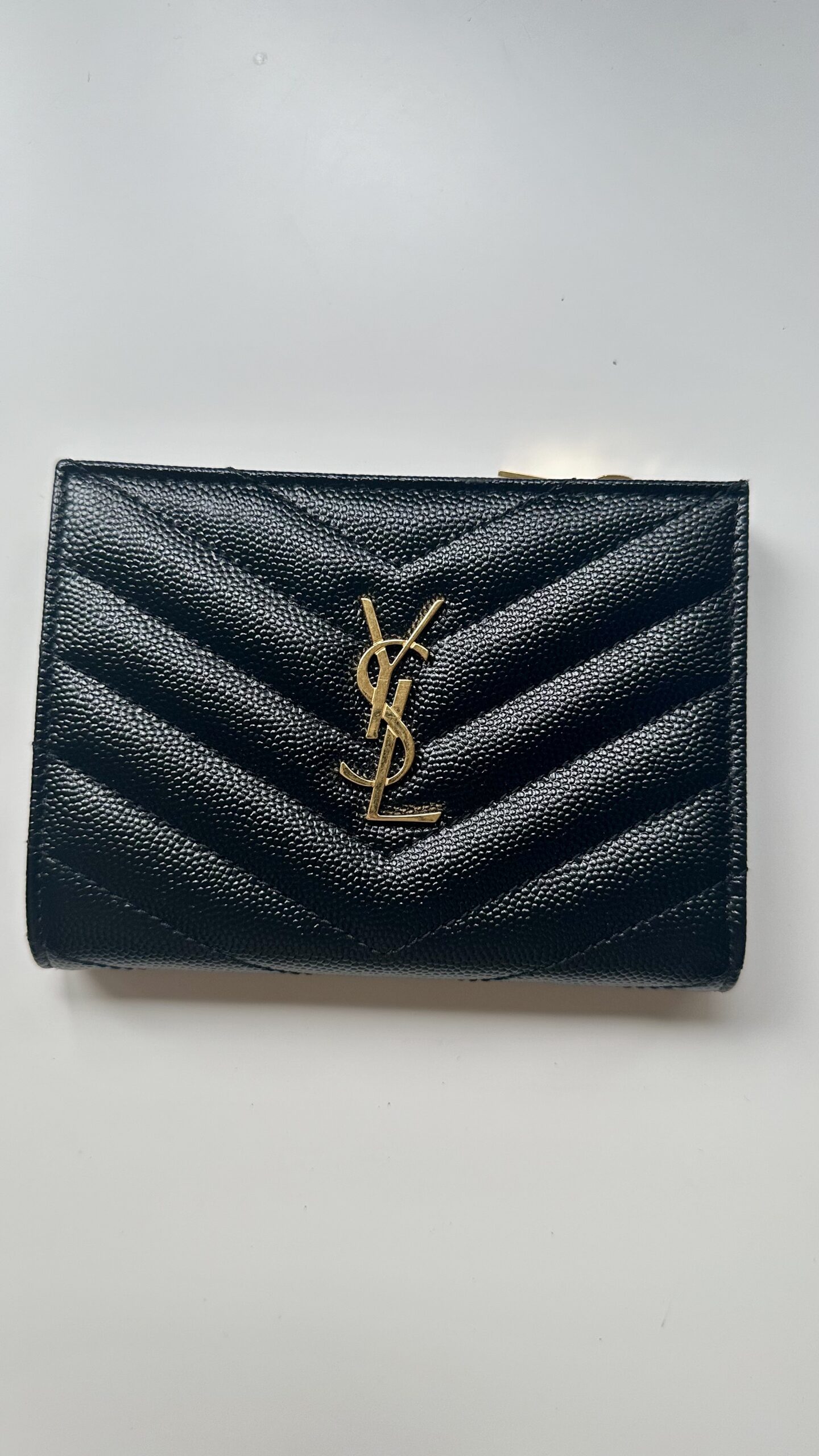 Saint Laurent czarny klasyczny portfel - obrazek 3