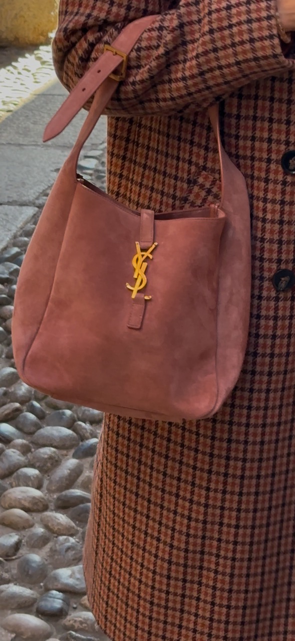 Saint Laurent Le 5 Á 7 zamszowa torebka - obrazek 7