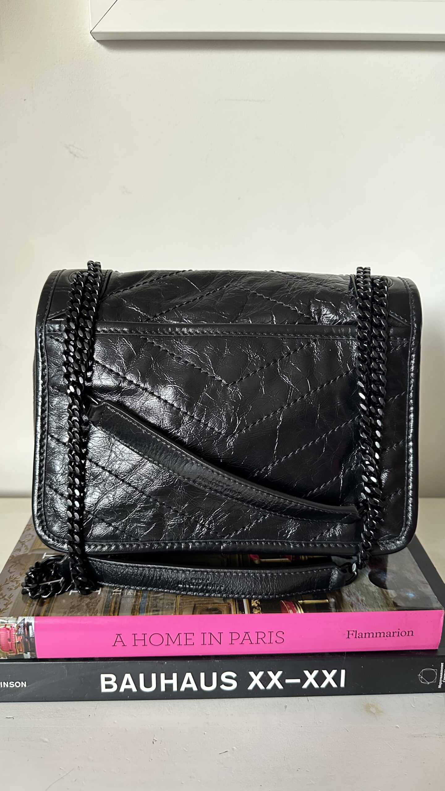 Saint Laurent niki czarna klasyczna torebka - obrazek 4