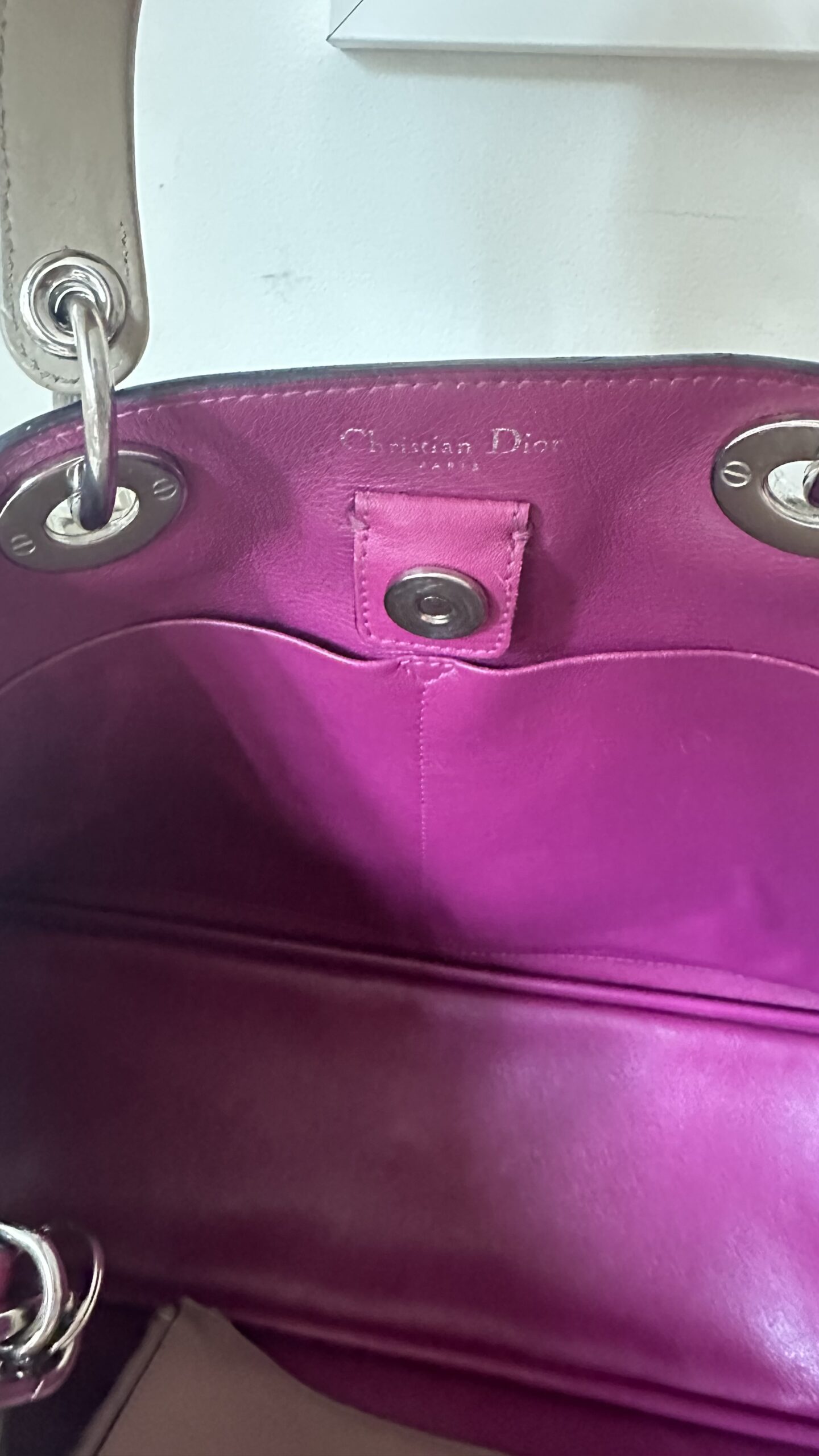 Dior diorissimo beżowa klasyczna torebka - obrazek 8