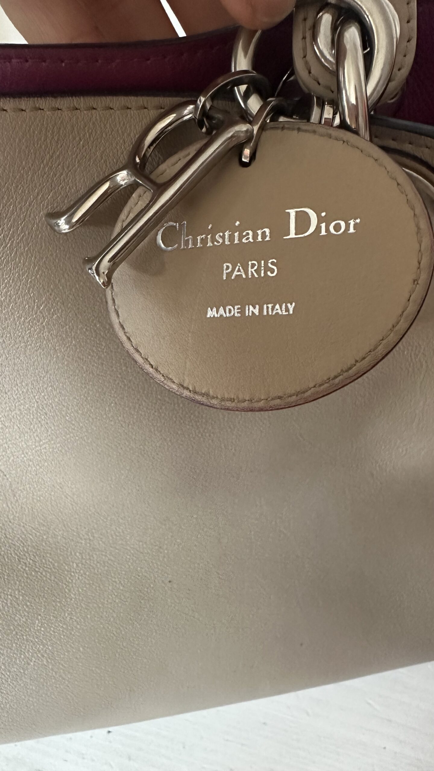 Dior diorissimo beżowa klasyczna torebka - obrazek 9