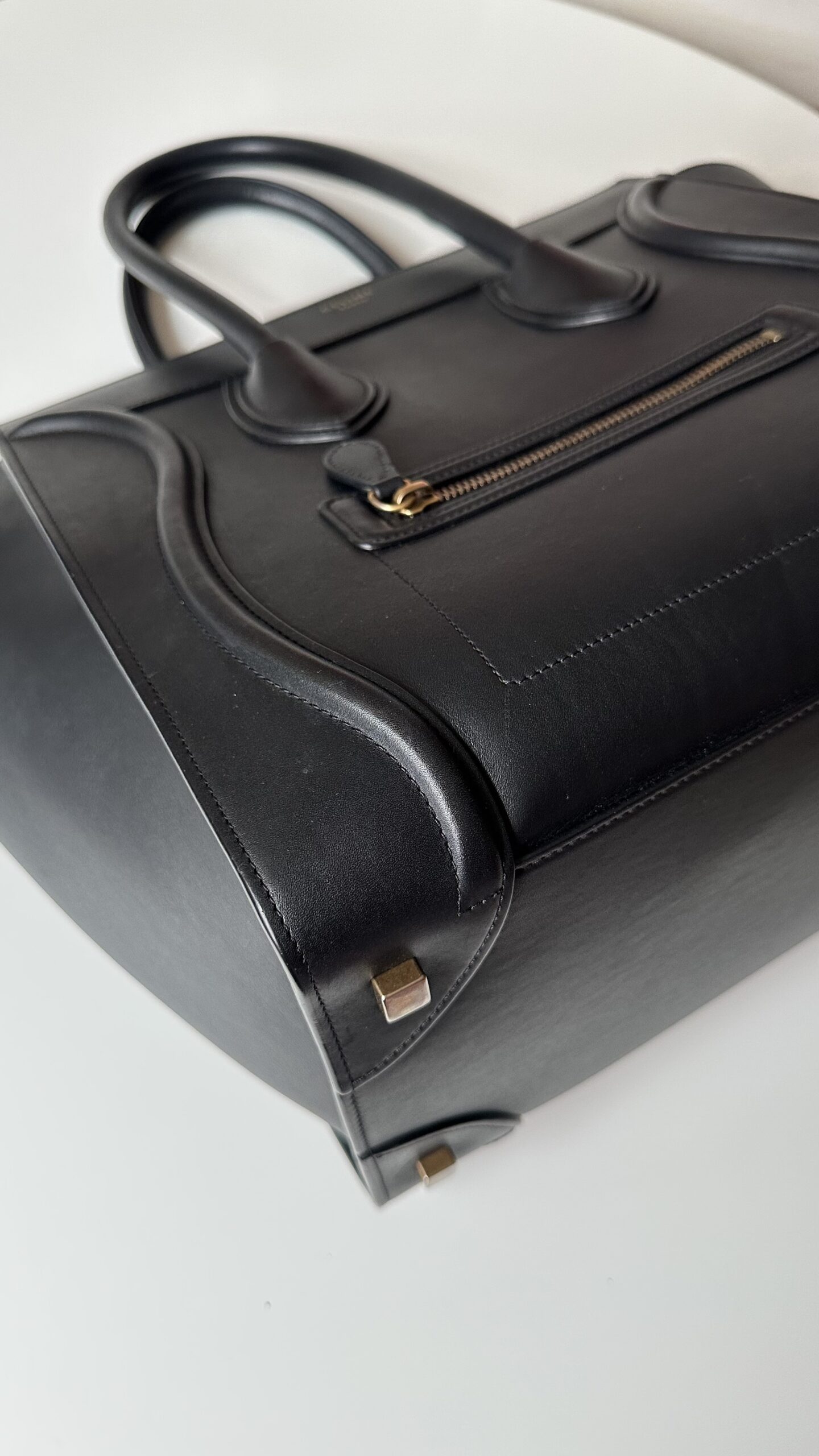 Celine Luggage czarna klasyczna torebka - obrazek 4