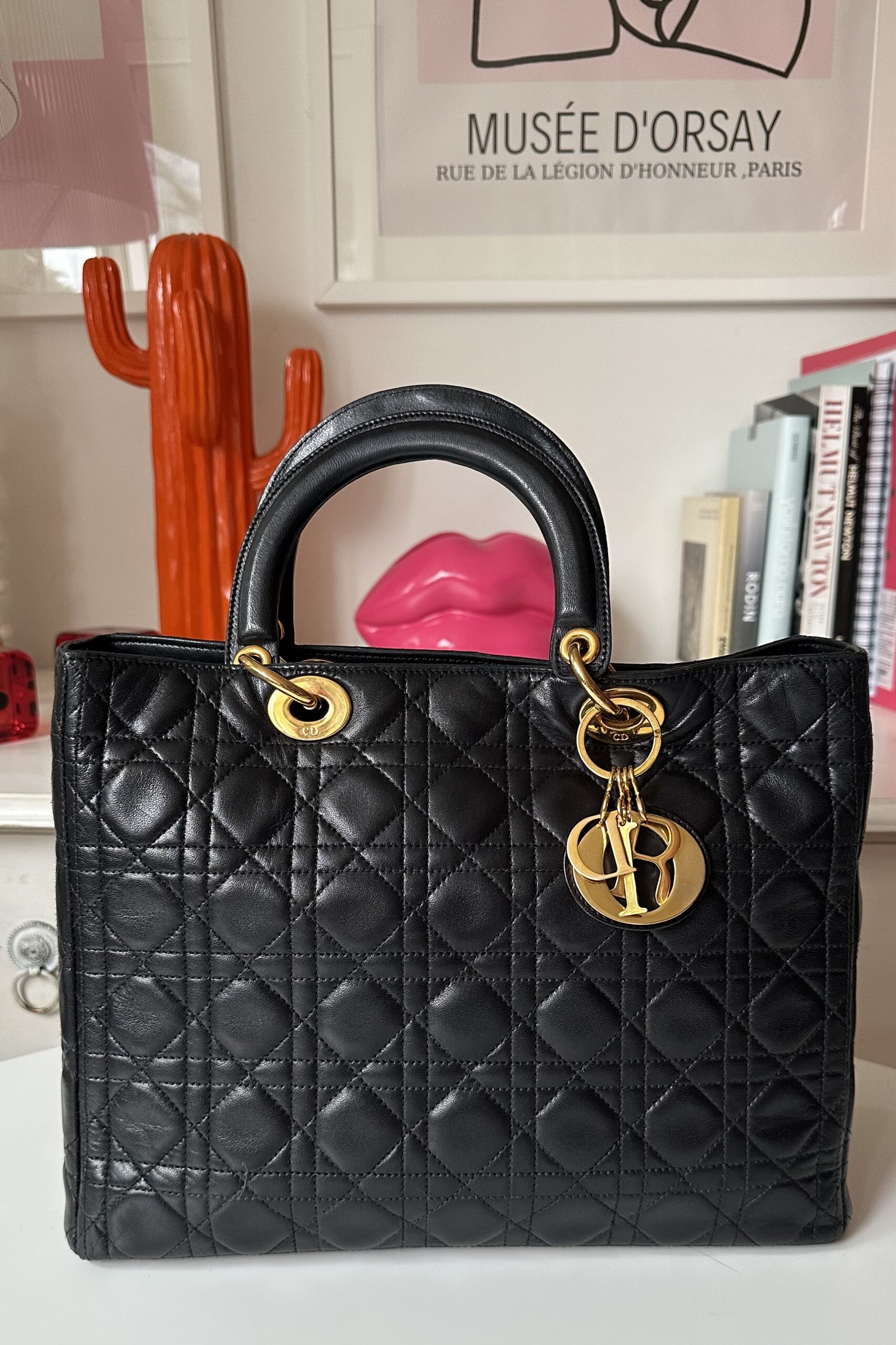 Dior Lady dior klasyczna czarna torebka