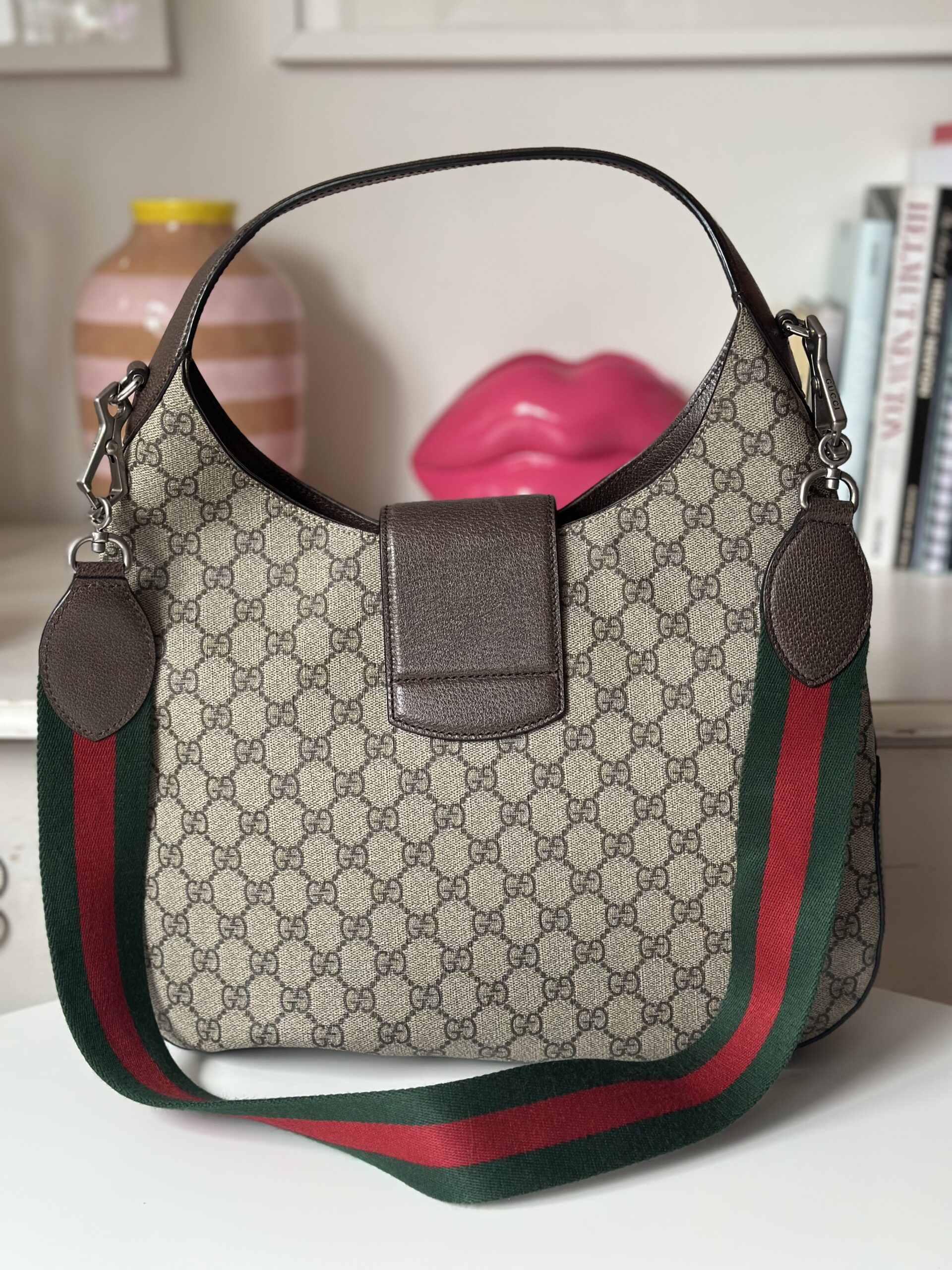 Gucci Dionysus Hobo Embroidered GG Coated Canvas Medium limitowana torebka - obrazek 4