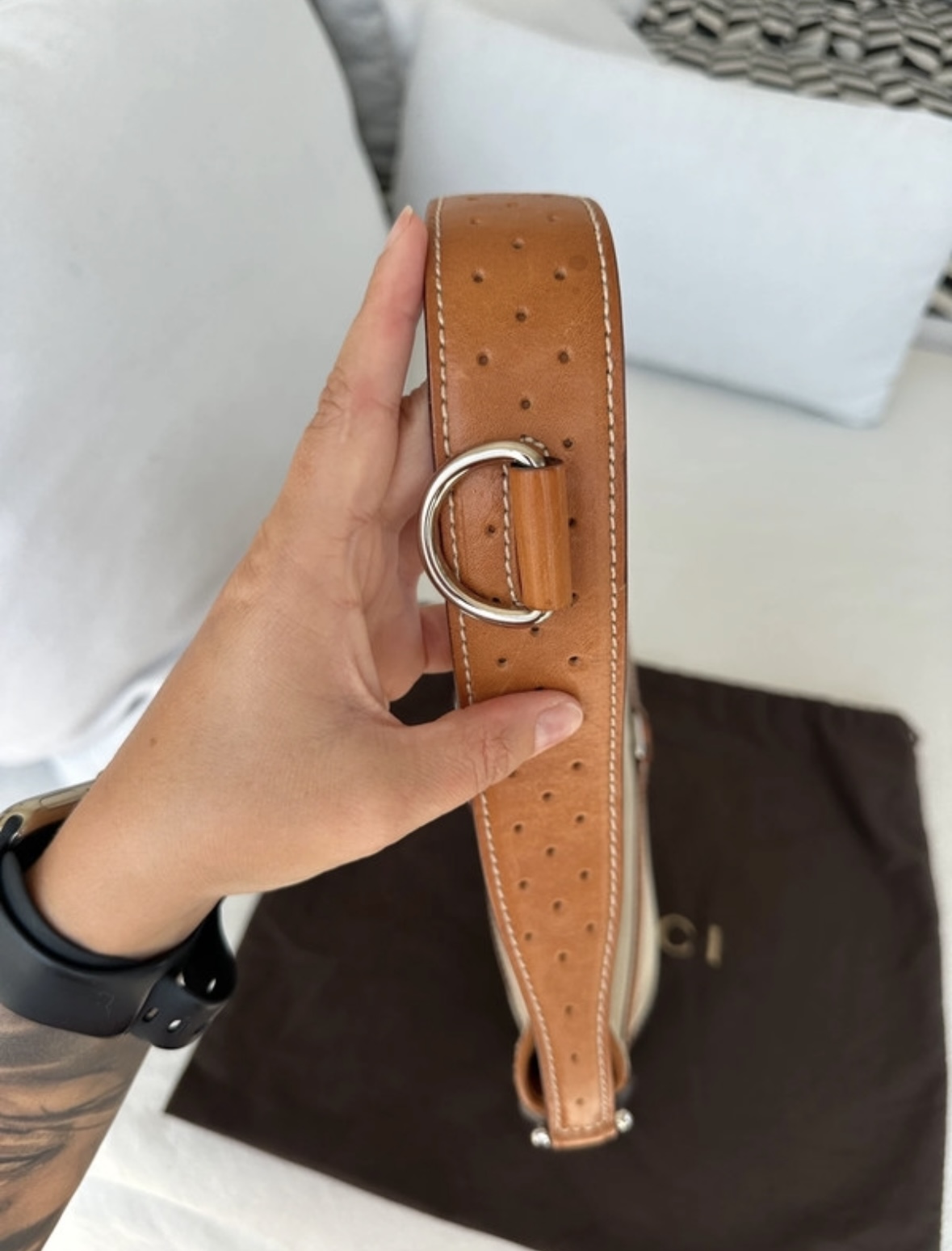 Gucci tricolor canvas hobo - obrazek 4