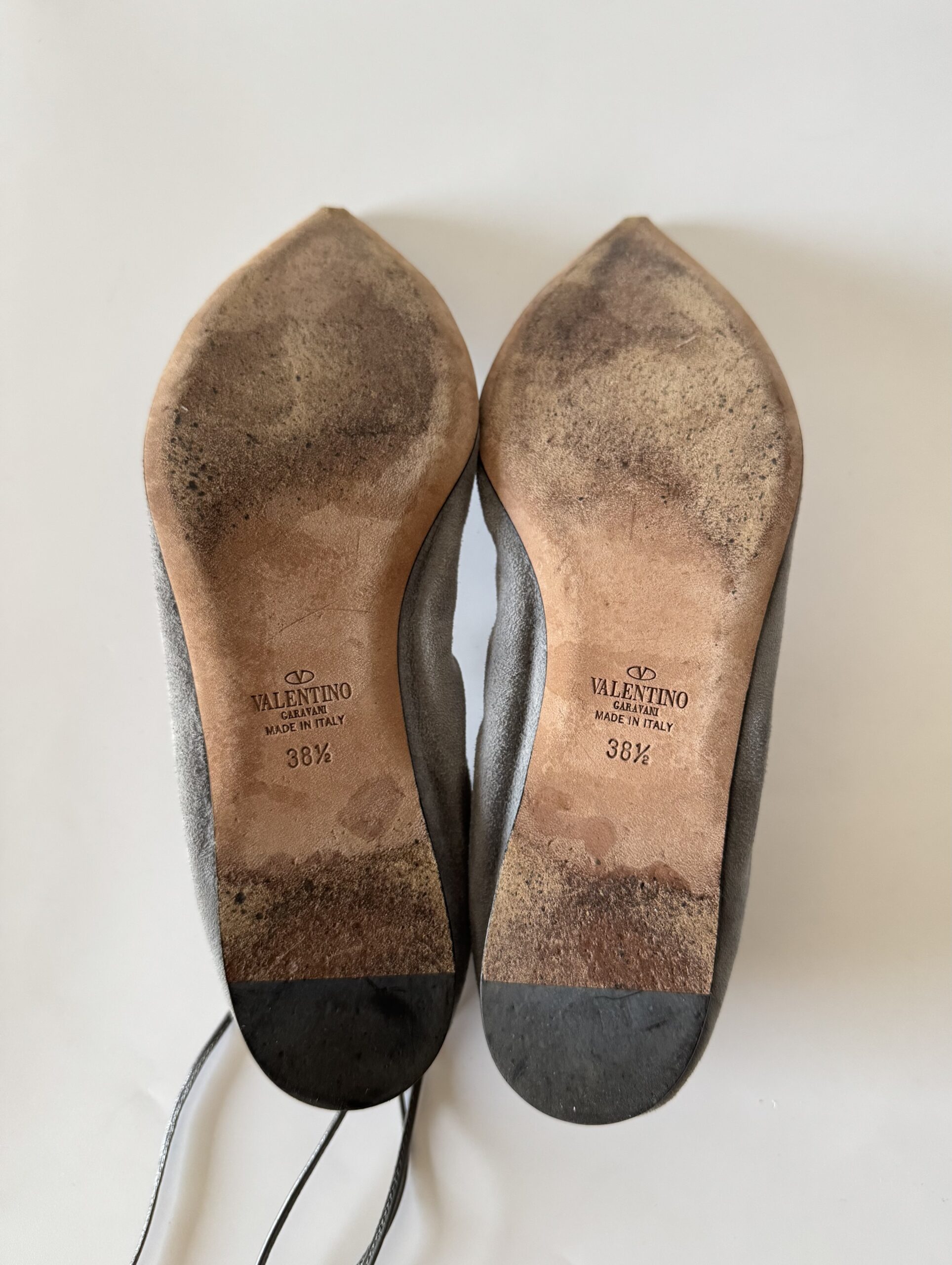 VALENTINO GARAVANI Lace-up Gladiator Ballet Flats - baleriny - obrazek 10