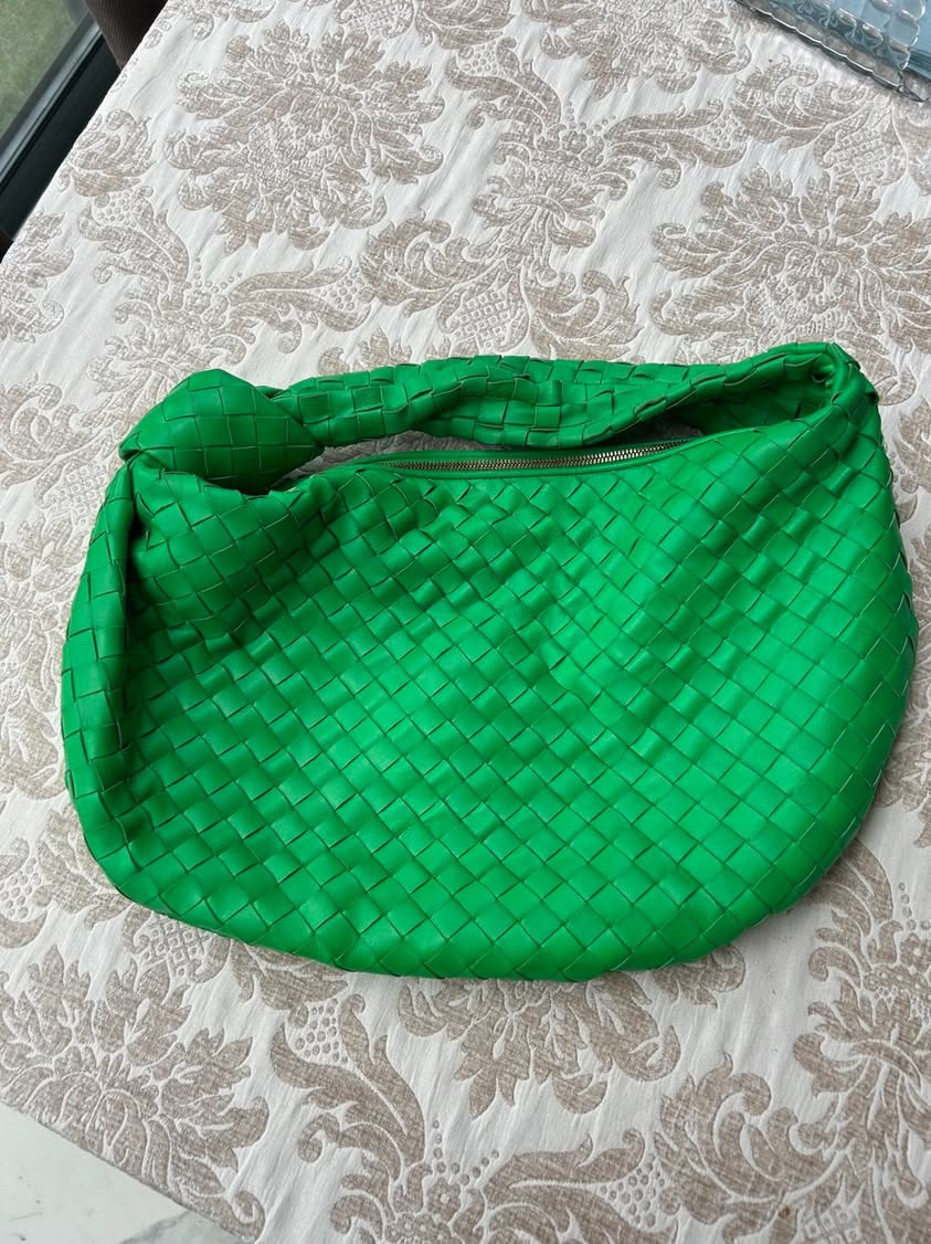 Bottega Veneta Jodie duża zielona torebka - obrazek 2