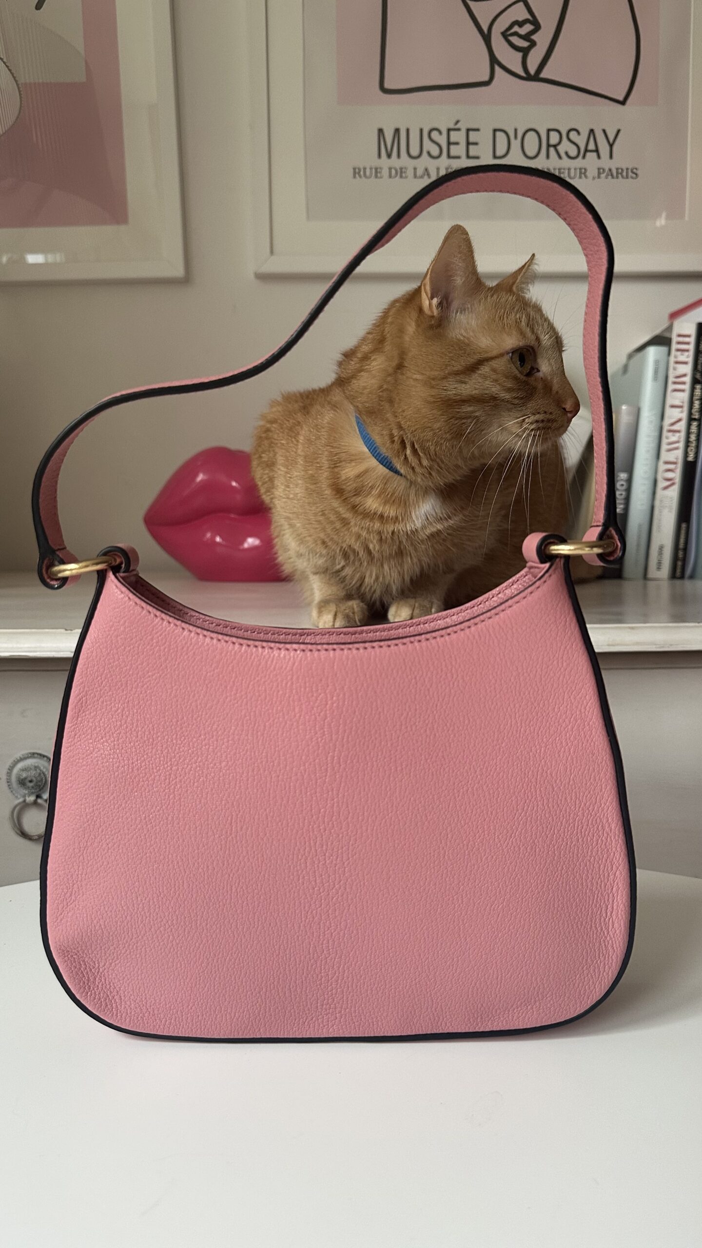 Miu Miu różowa torebka - obrazek 3