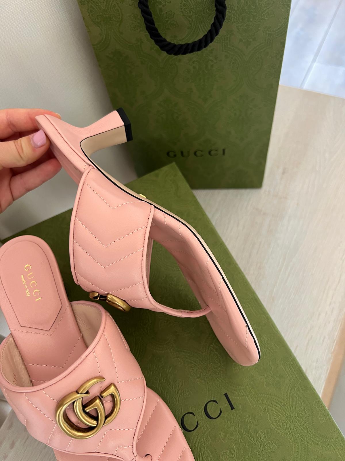 Gucci marmont klapki 38 - obrazek 4