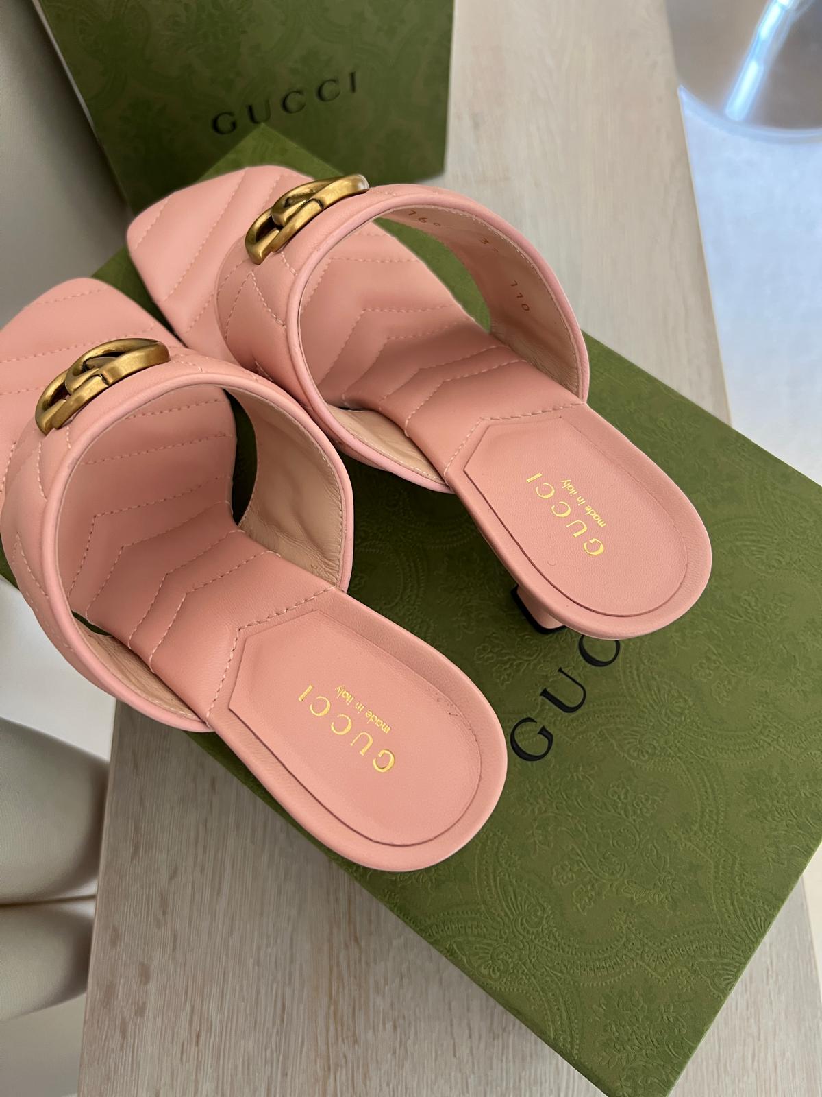 Gucci marmont klapki 38 - obrazek 7