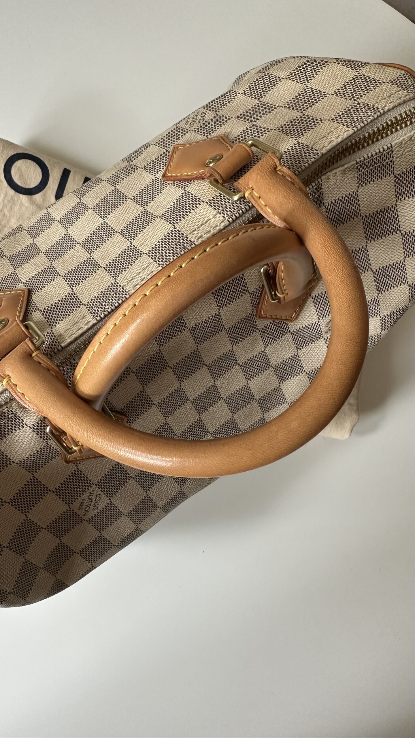 Louis Vuitton Speedy Bandouliere azur 30 kuferek - obrazek 3