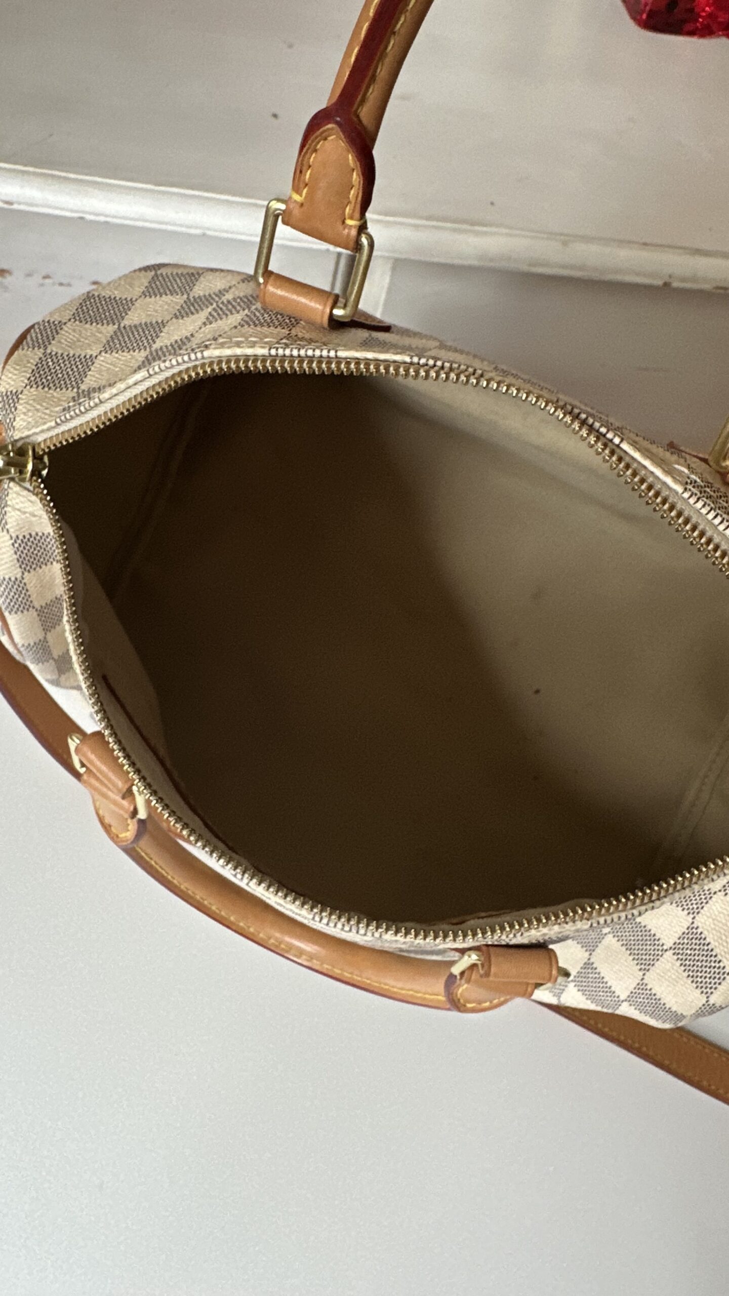 Louis Vuitton Speedy Bandouliere azur 30 kuferek - obrazek 5