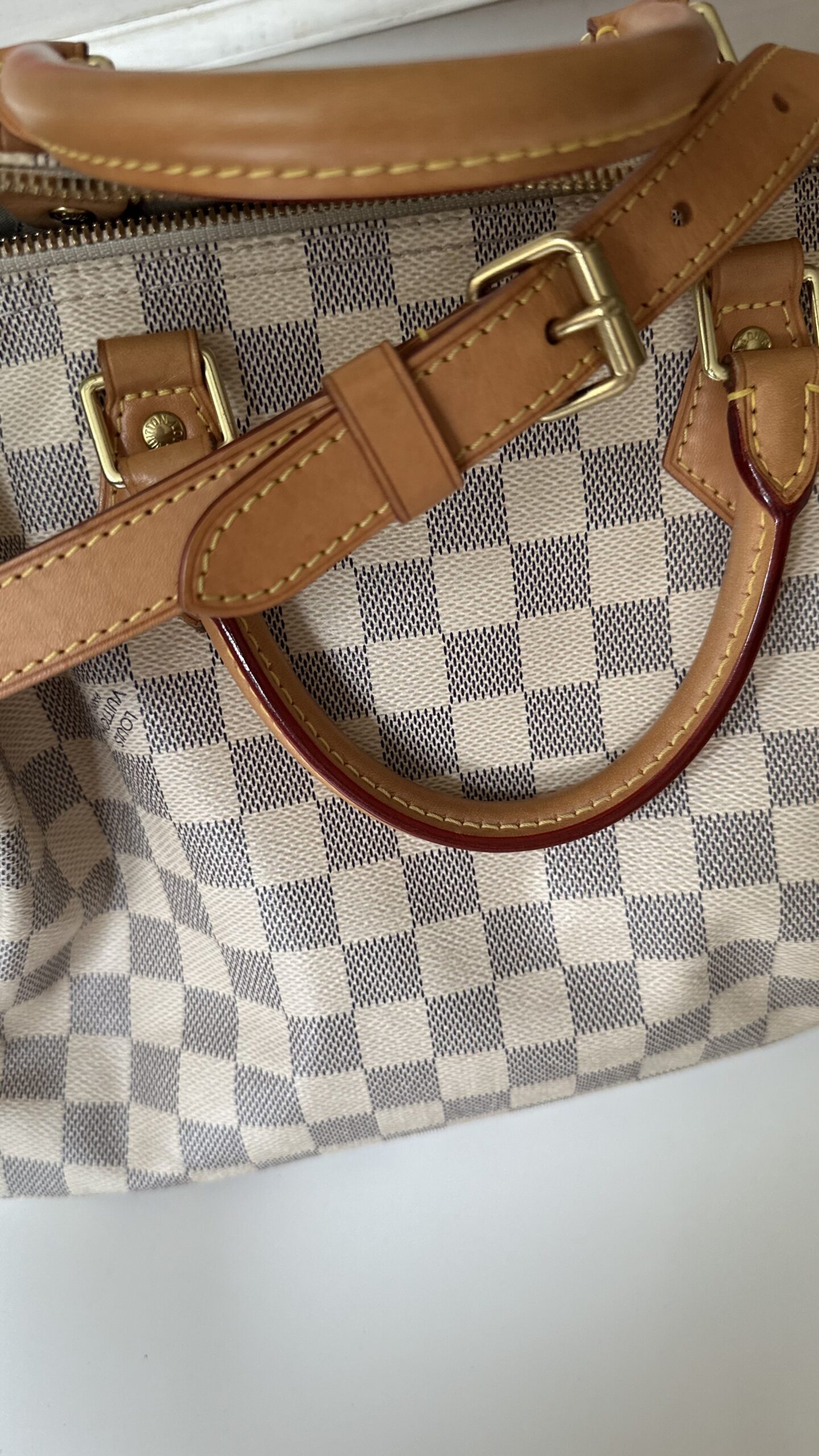 Louis Vuitton Speedy Bandouliere azur 30 kuferek - obrazek 7