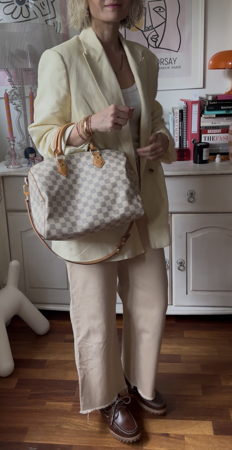 Louis Vuitton Speedy Bandouliere azur 30 kuferek - obrazek 10