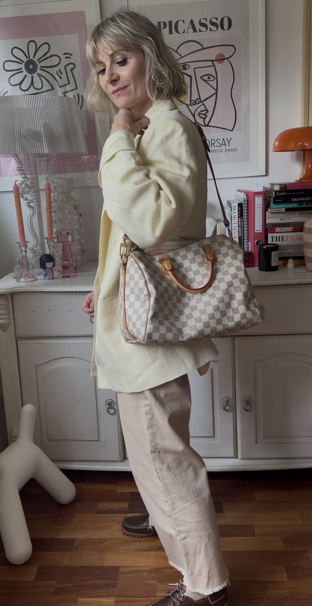 Louis Vuitton Speedy Bandouliere azur 30 kuferek - obrazek 9