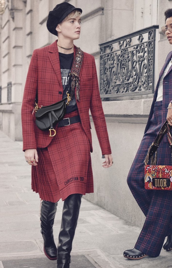 DIOR Canvas Embroidered Studded Fringe Bohemian Shoulder Strap - pasek do torebki - obrazek 3