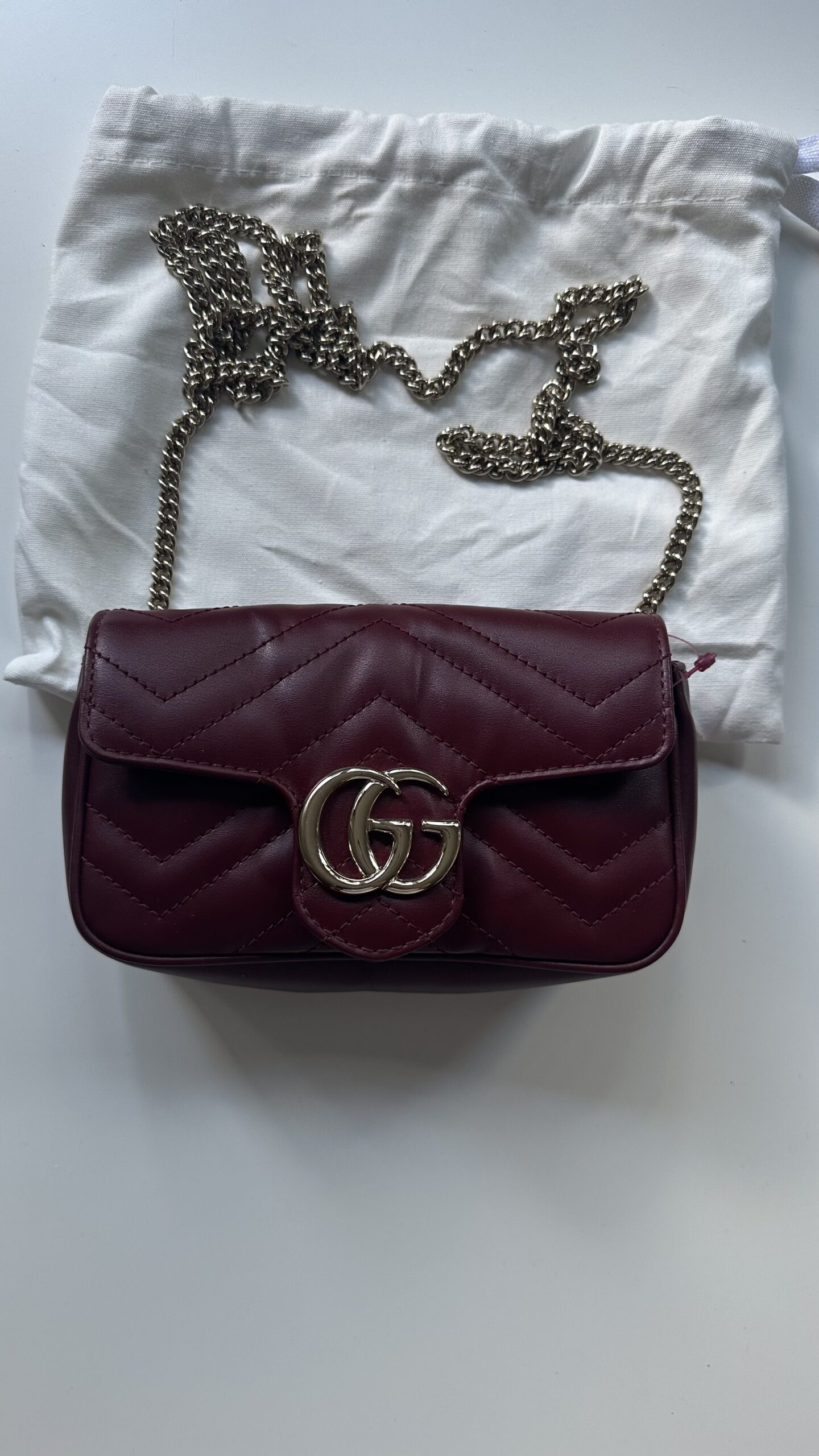 Gucci marmont mini bordowa