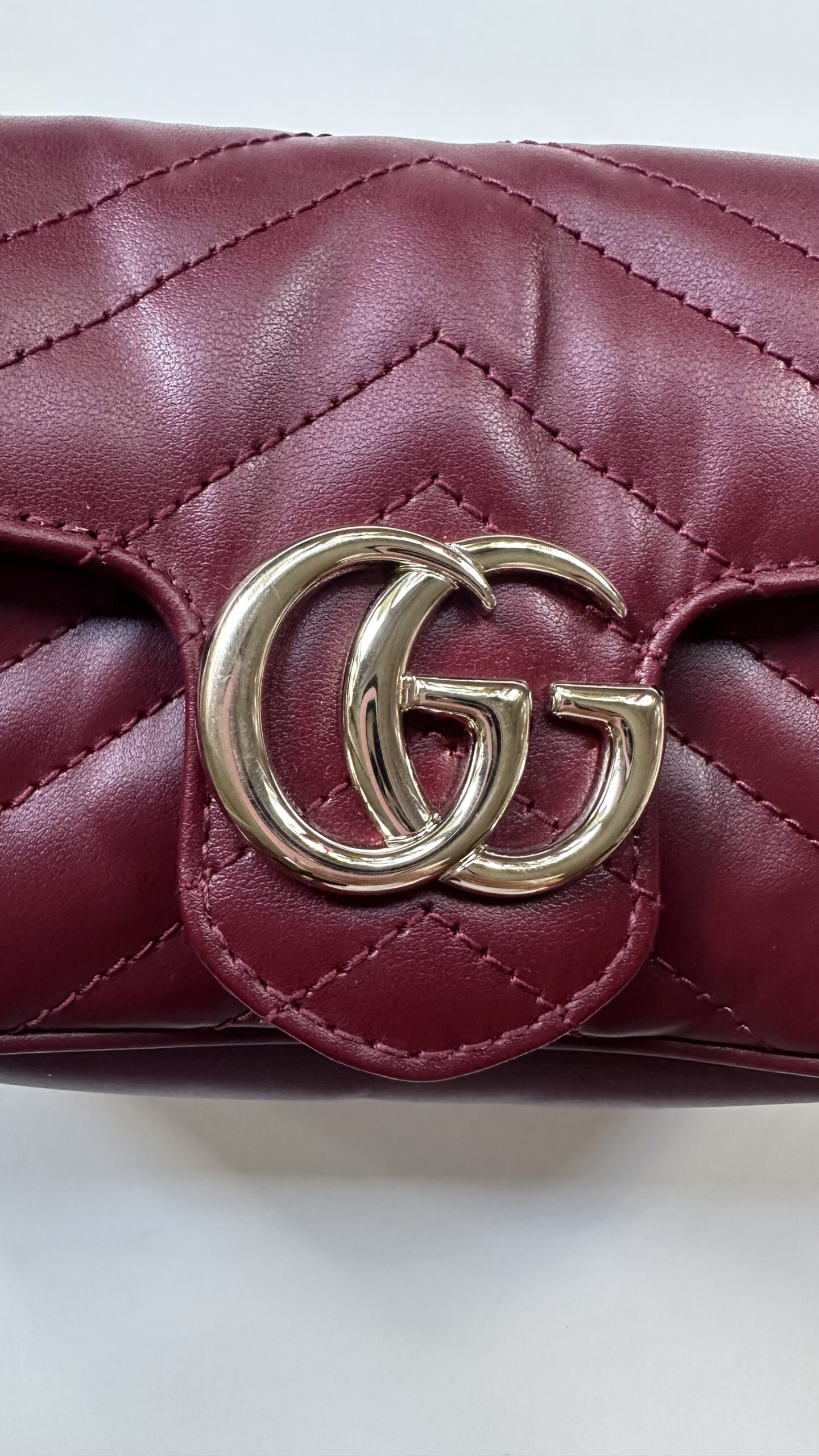 Gucci marmont mini bordowa - obrazek 3